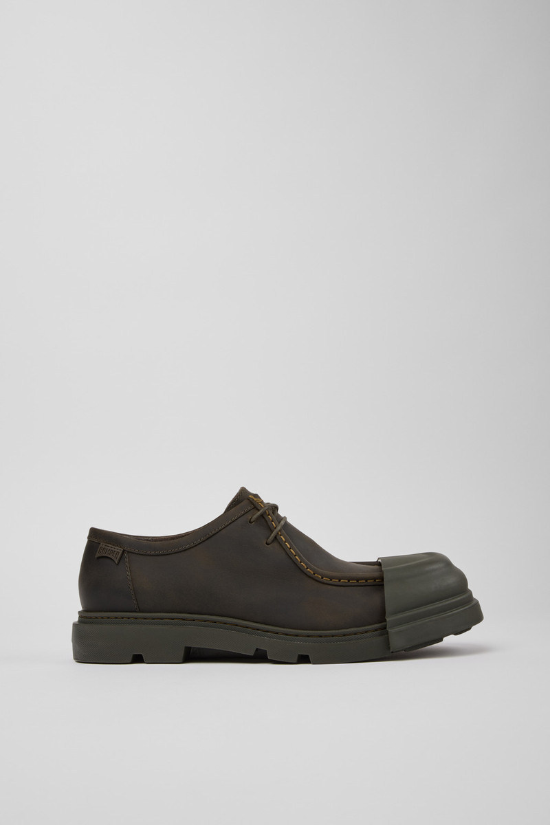 Green Regenerative Leather Shoes for Men. 1