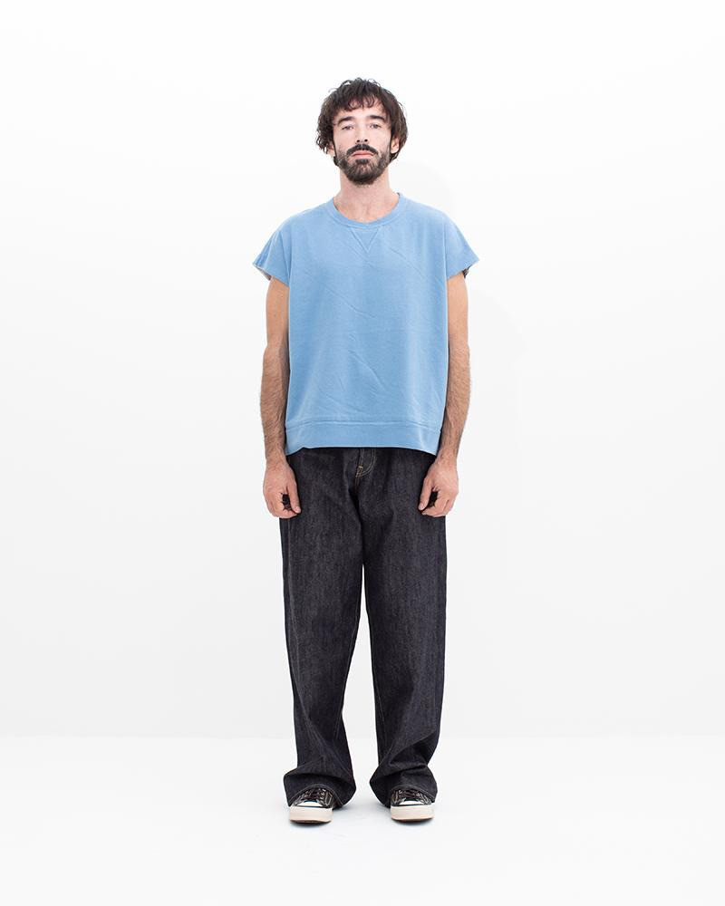 visvim MONDO DUAL SWEAT S/L DMGD LT.BLUE outlook