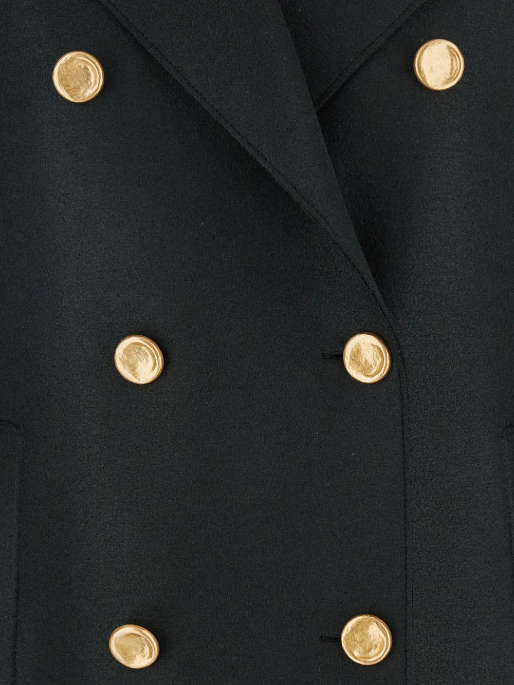 Military double-breasted gold-button coat - 3