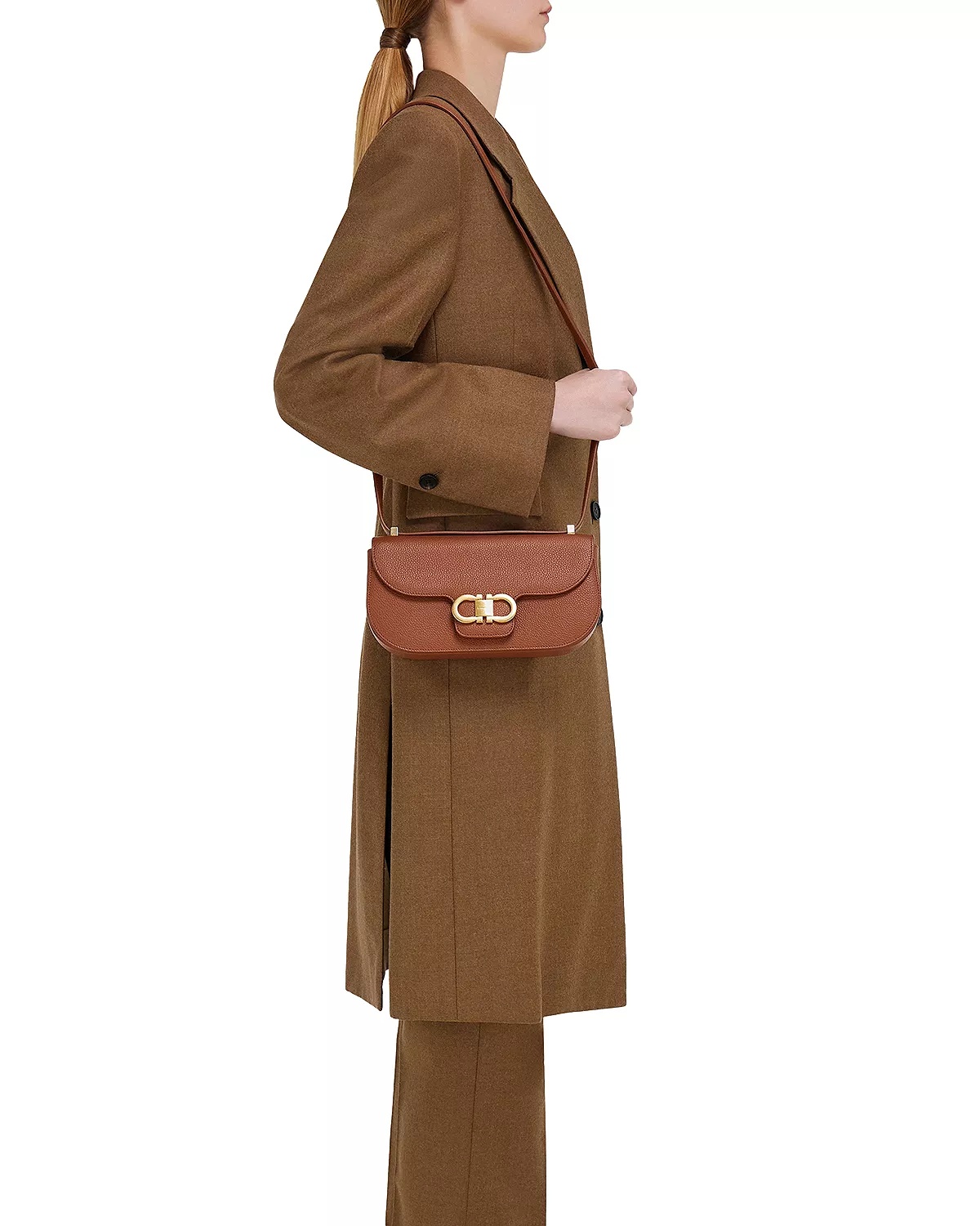 Double Gancini Crossbody Bag - 2