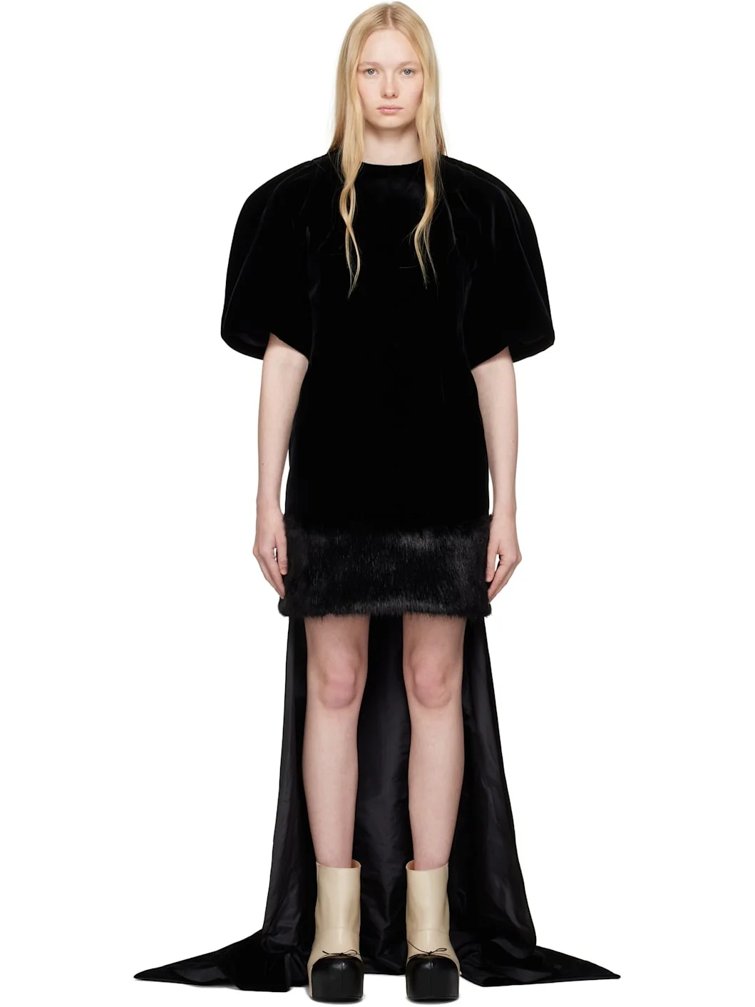 Black Enya Evening Minidress - 1