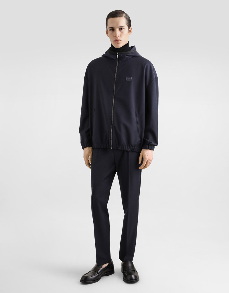 Dolce & Gabbana Hooded woolen jacket with tag outlook