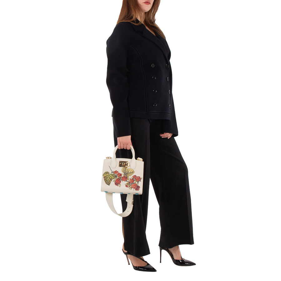 Ferragamo Floral Print Studio Top Handle Box Bag - 2