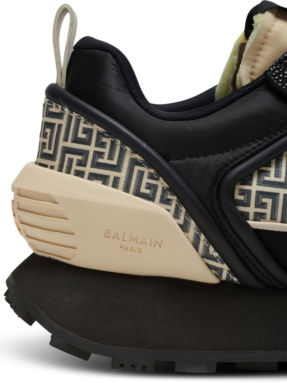 スニーカー Balmain RACER MONOGRAMMED NYLON AND LEATHER Sneakers Balmain Racer sneakers in monogrammed nylon and leather