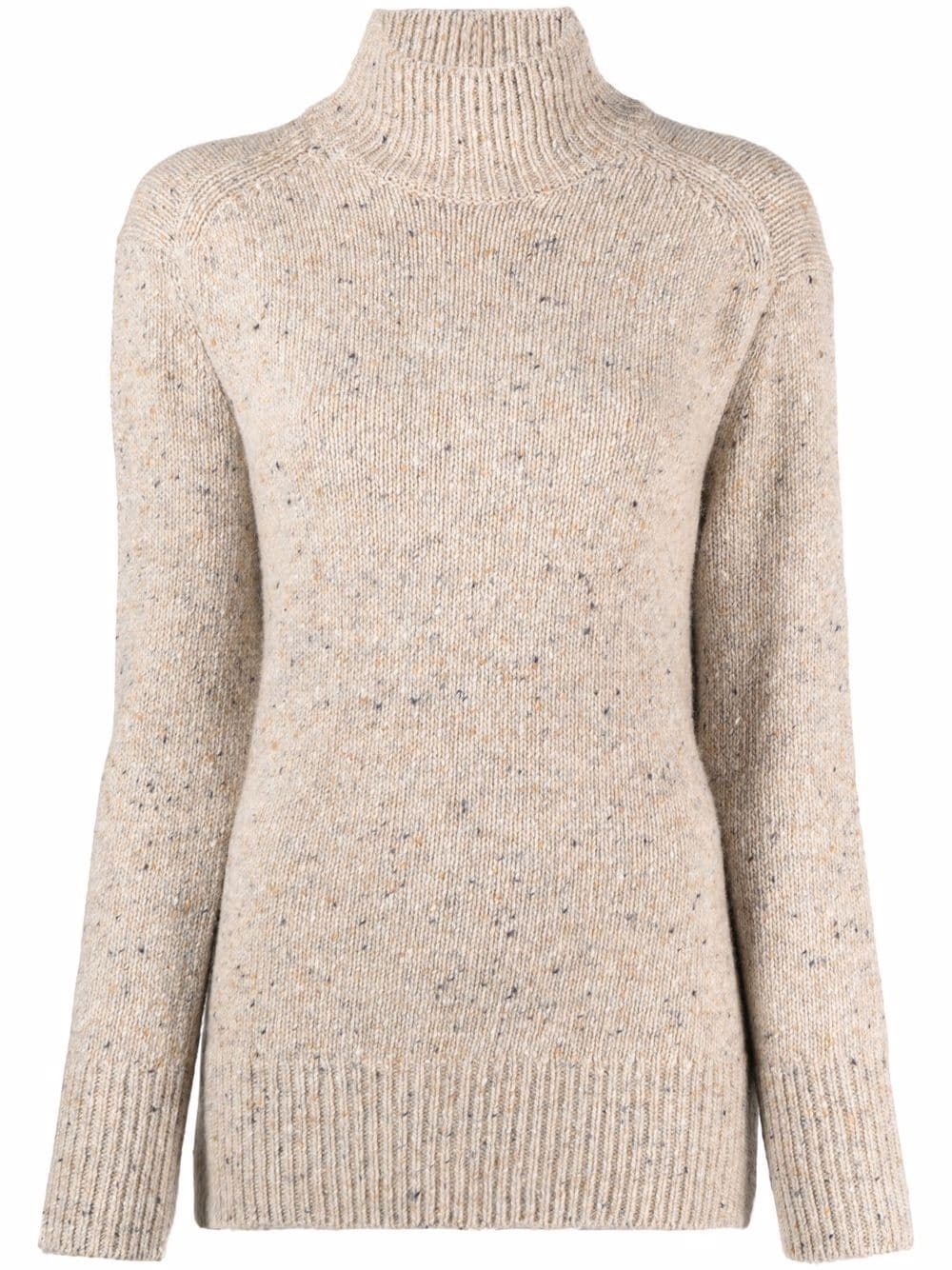 roll neck wool jumper - 1