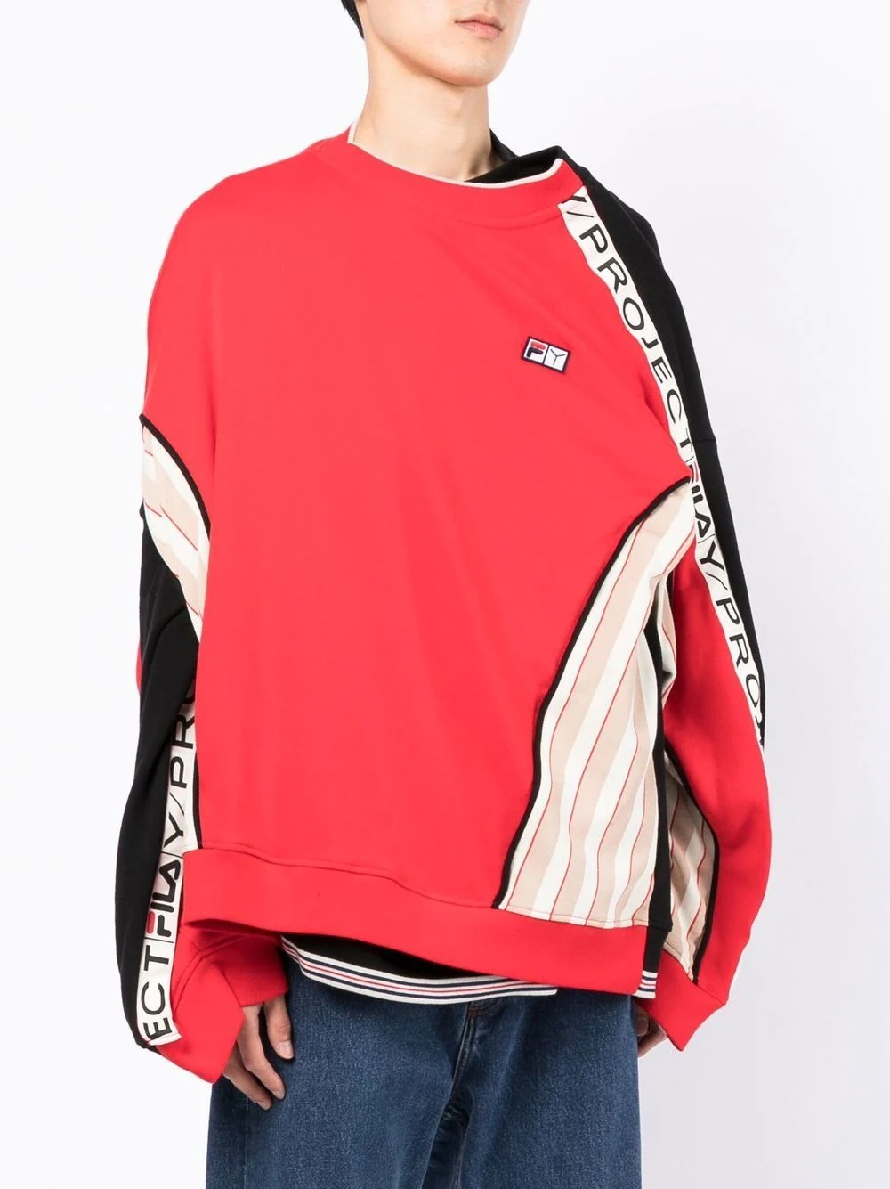 x FILA reversible colour-block sweatshirt - 3