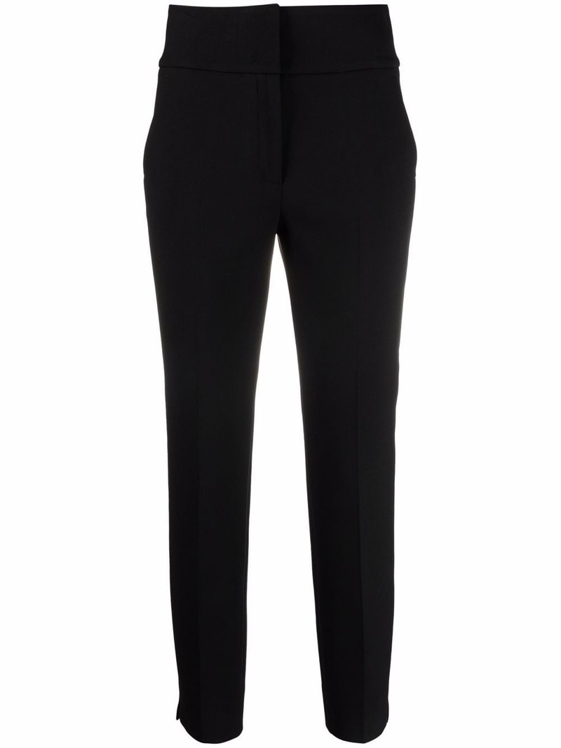 high-rise slim-fit trousers 1