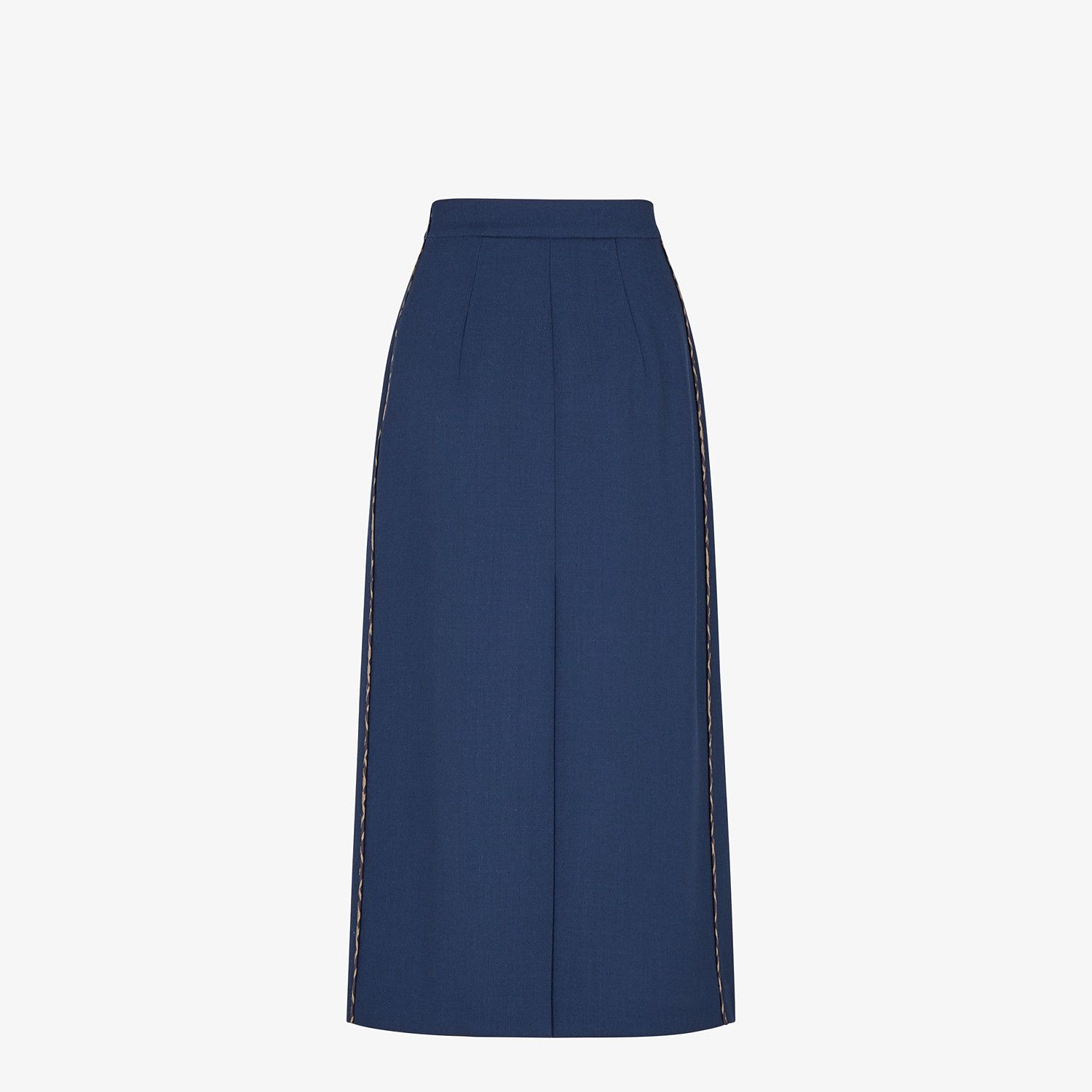 Blue wool skirt - 2