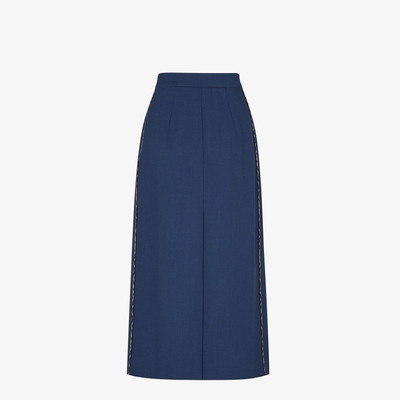 FENDI Blue wool skirt outlook