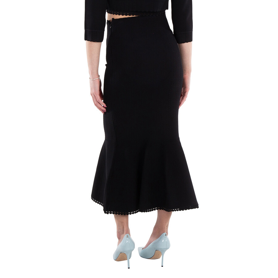 Victoria Beckham Scallop Trim Flared Skirt - 3