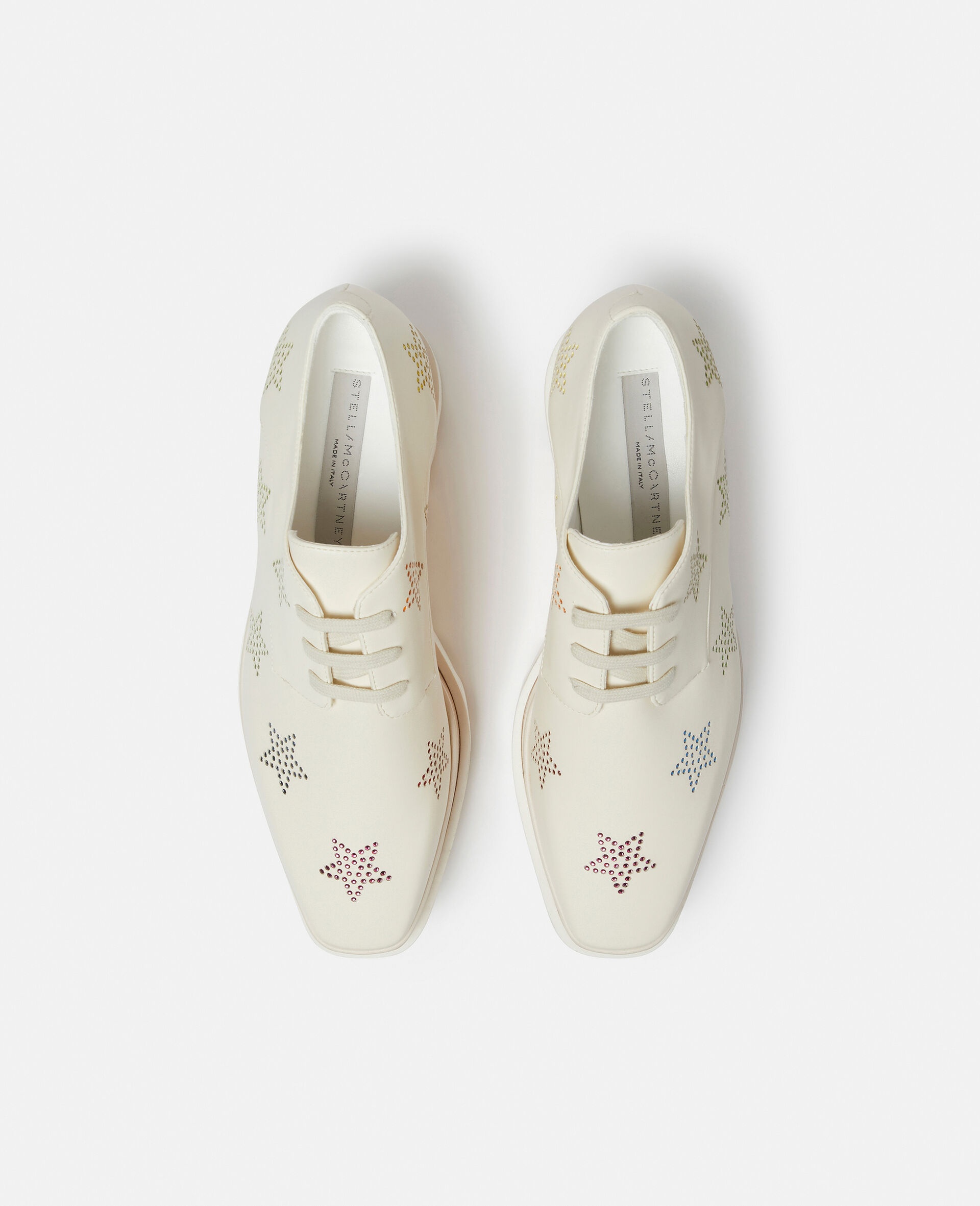 Stella McCartney Elyse Crystal Star Platform Shoes | REVERSIBLE