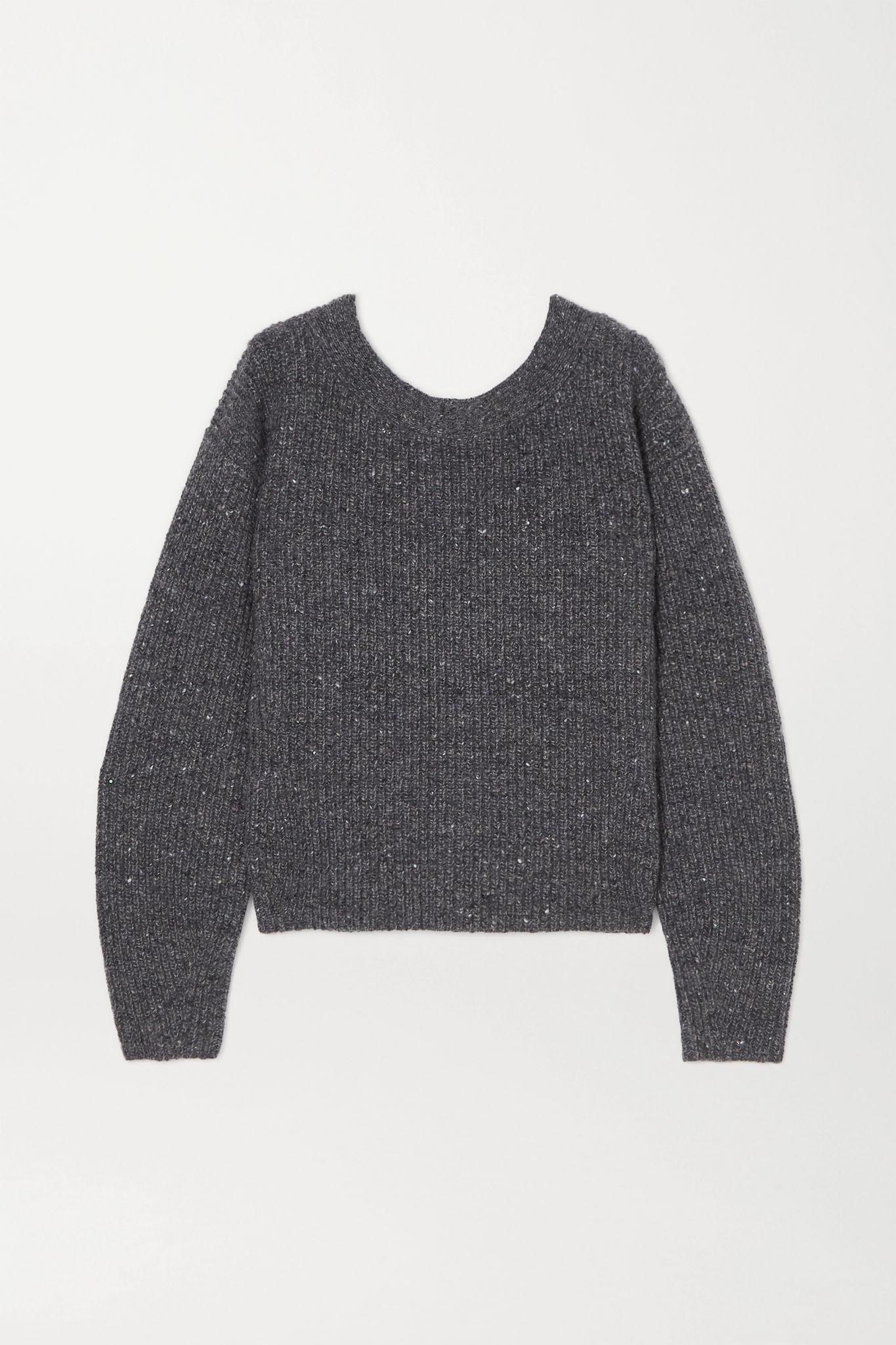 Beverly ribbed wool and cashmere-blend sweater - 1