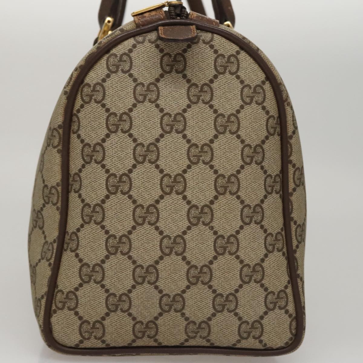 GUCCI GG Supreme Web Sherry Line Hand Bag Pvc Beige Gold 40 02 007 - 4