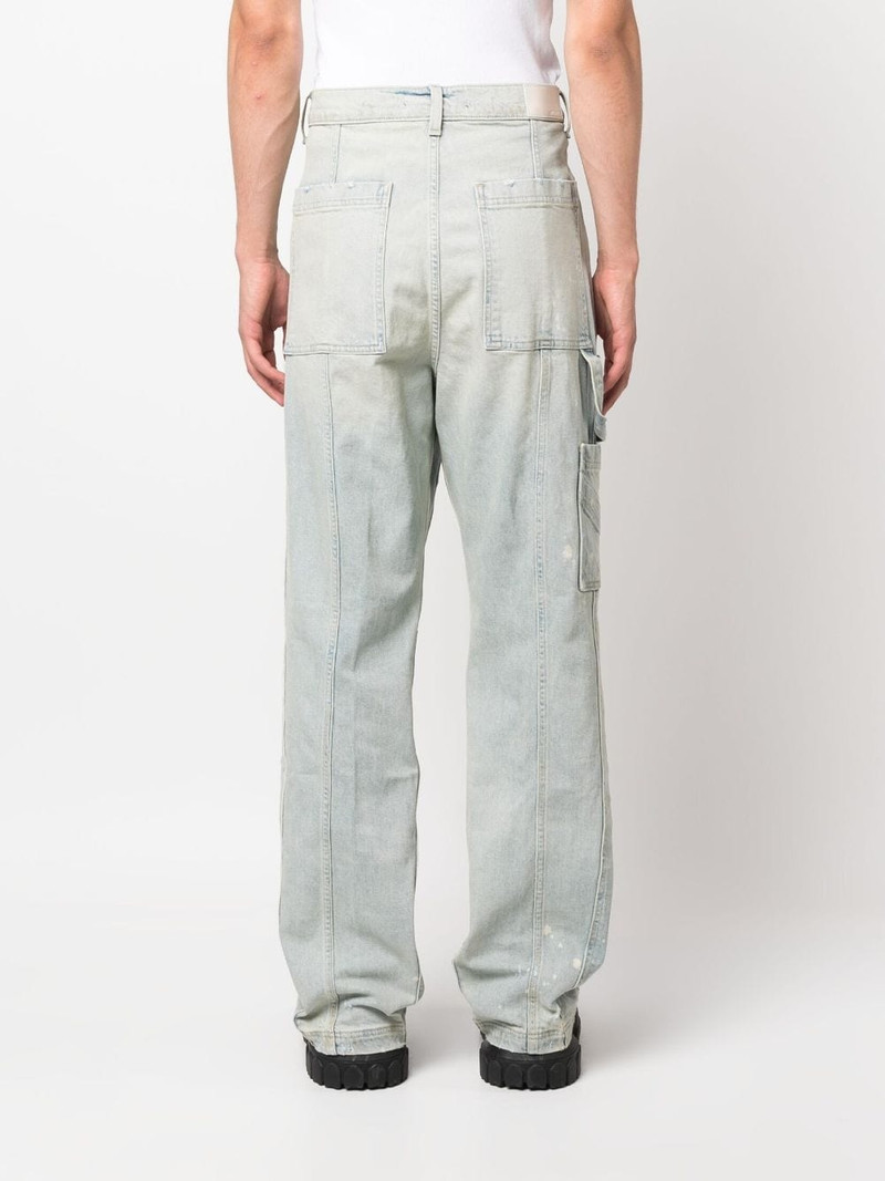 straight-leg panelled jeans 4