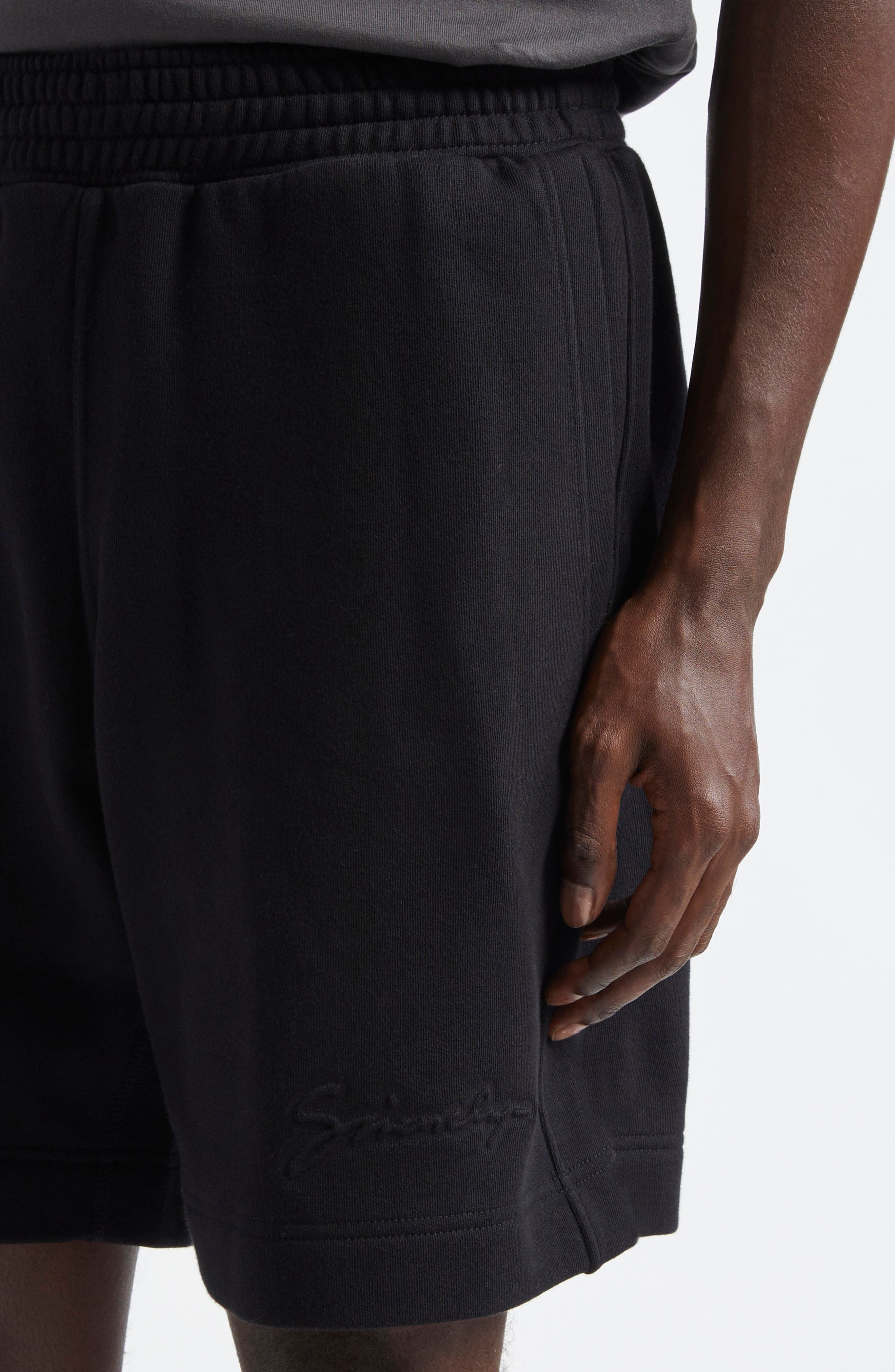 Givenchy Logo Script Cotton Sweat Shorts in Black at Nordstrom - 5