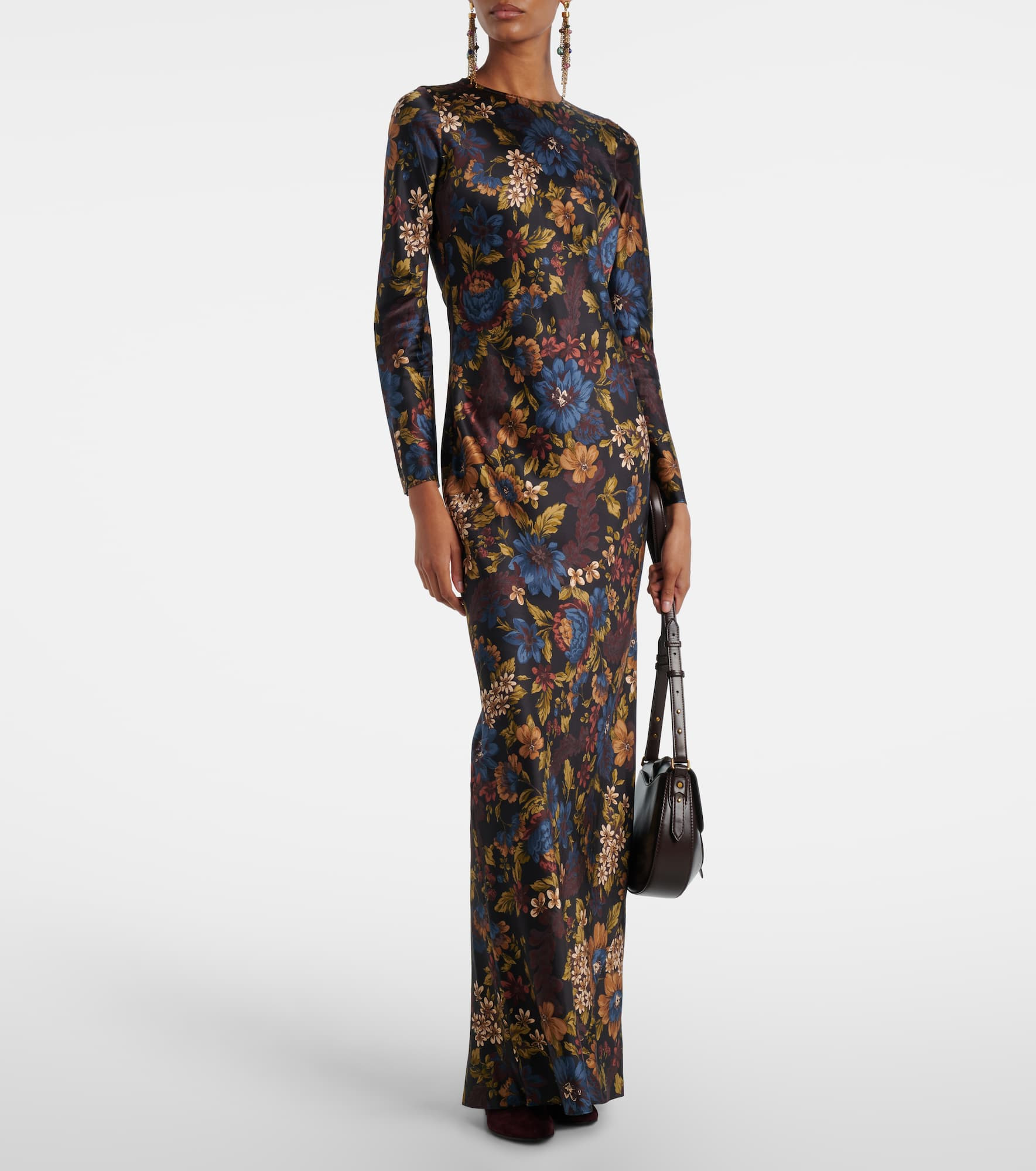 Gemma floral silk-blend maxi dress - 2