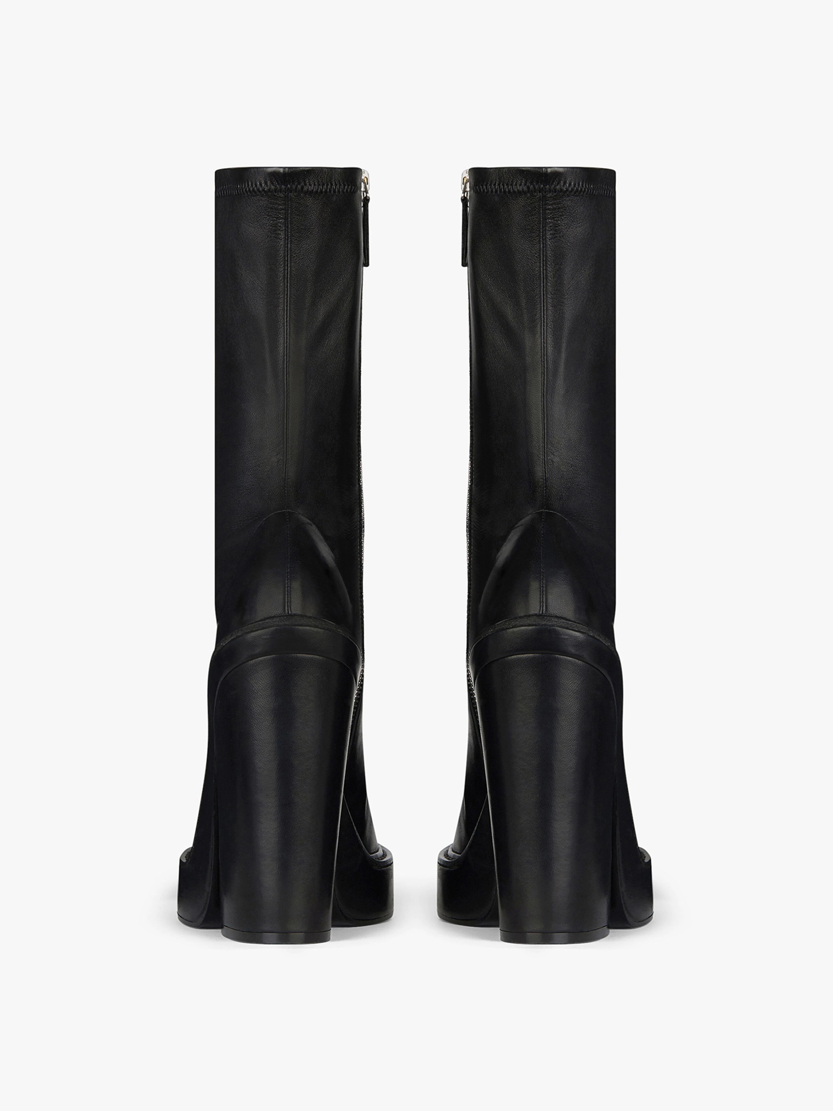 BOOTS IN STRETCH LEATHER - 5