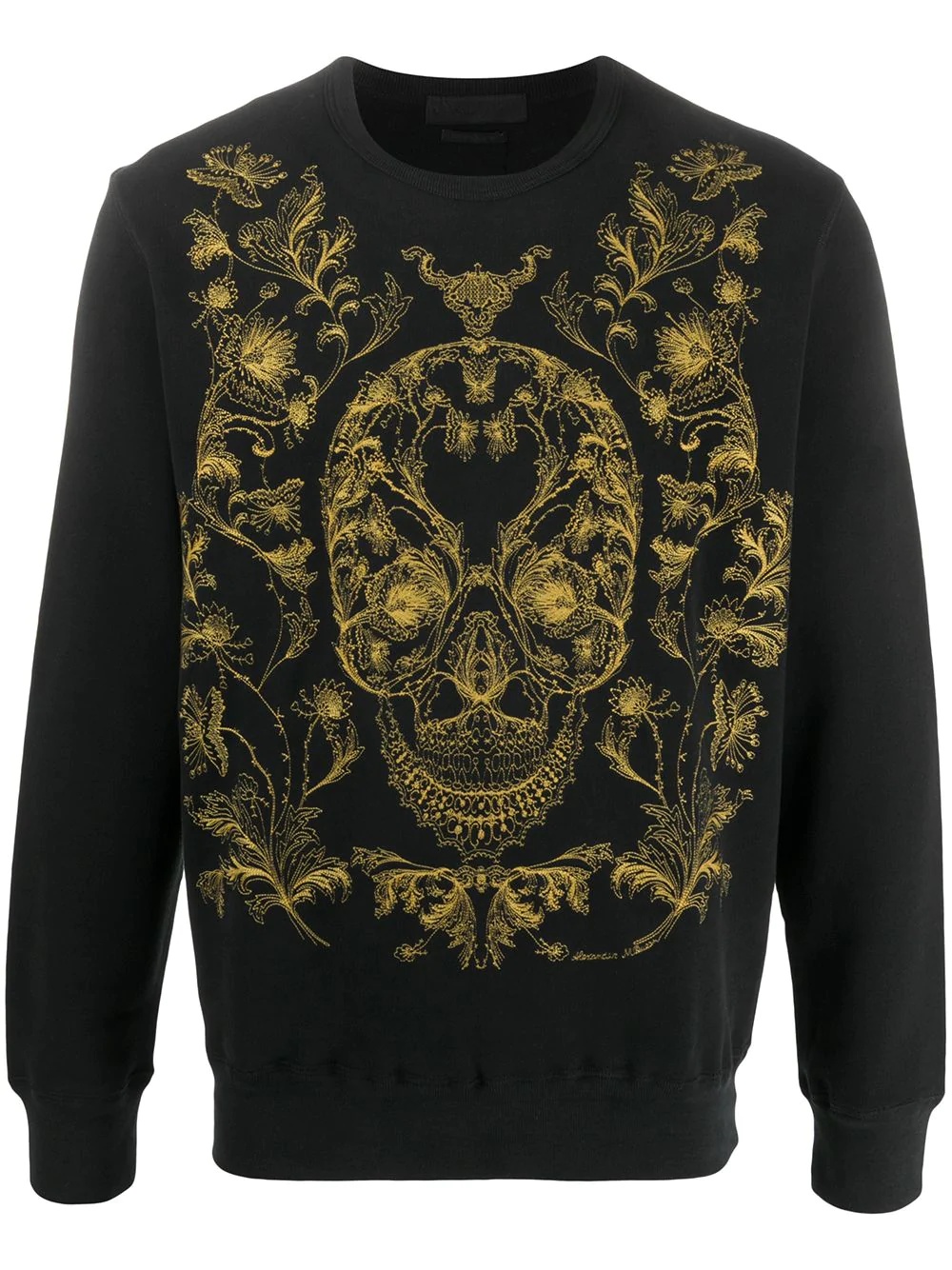 ivy skull embroidered sweatshirt - 1