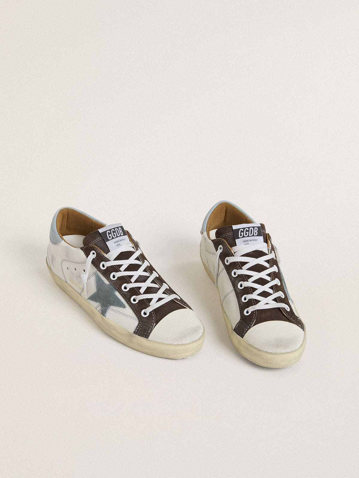 Women’s Super-Star LTD with light blue suede star and light blue canvas heel tab - 2