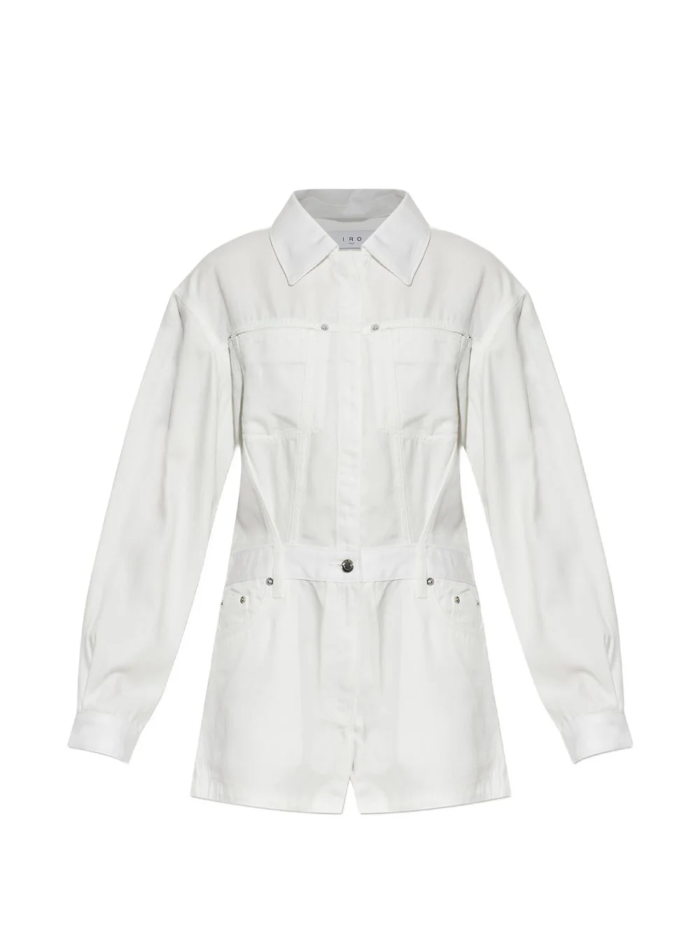panelled long-sleeve play suit - 1