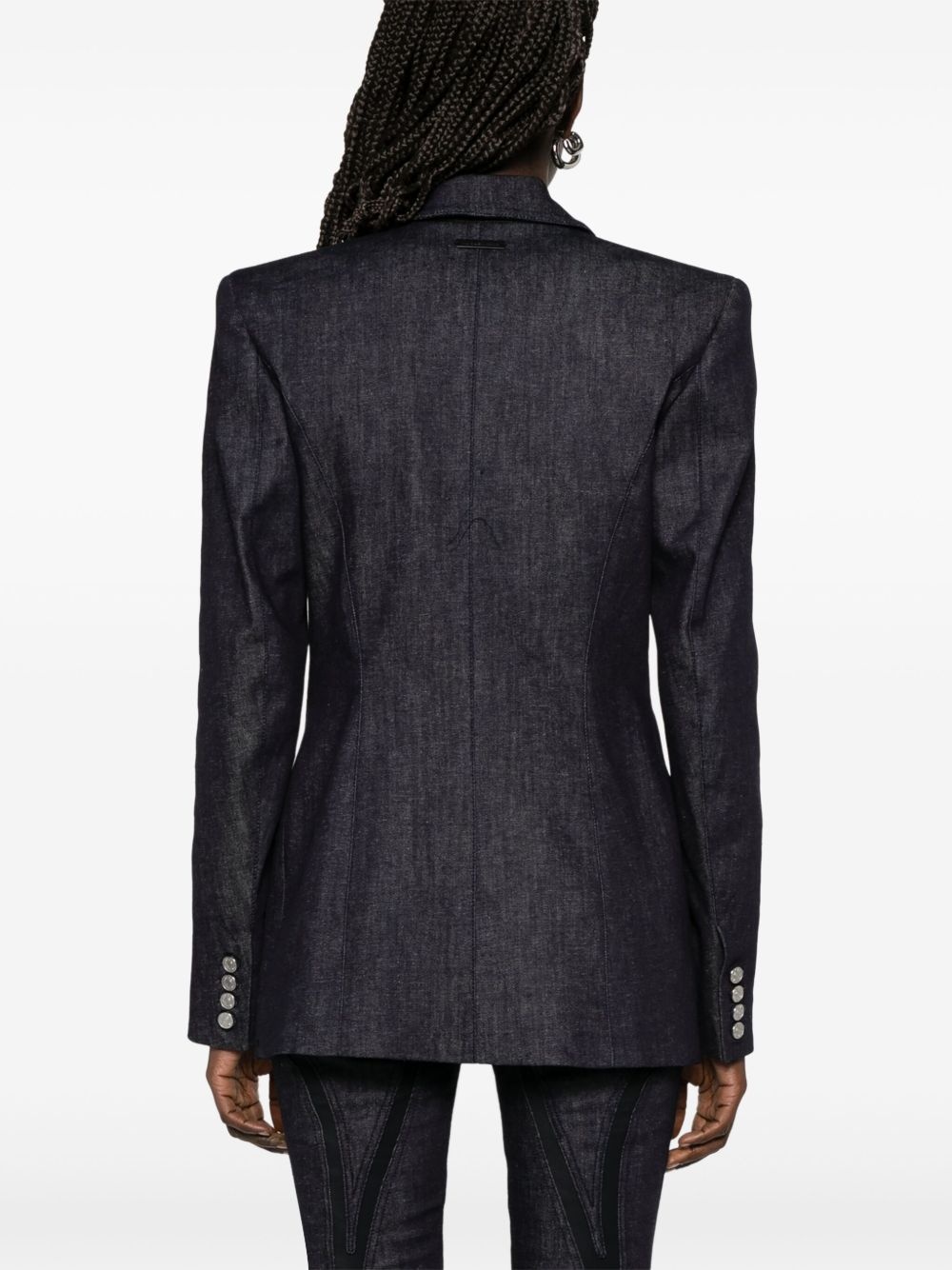 pierced tailored blazer - 4