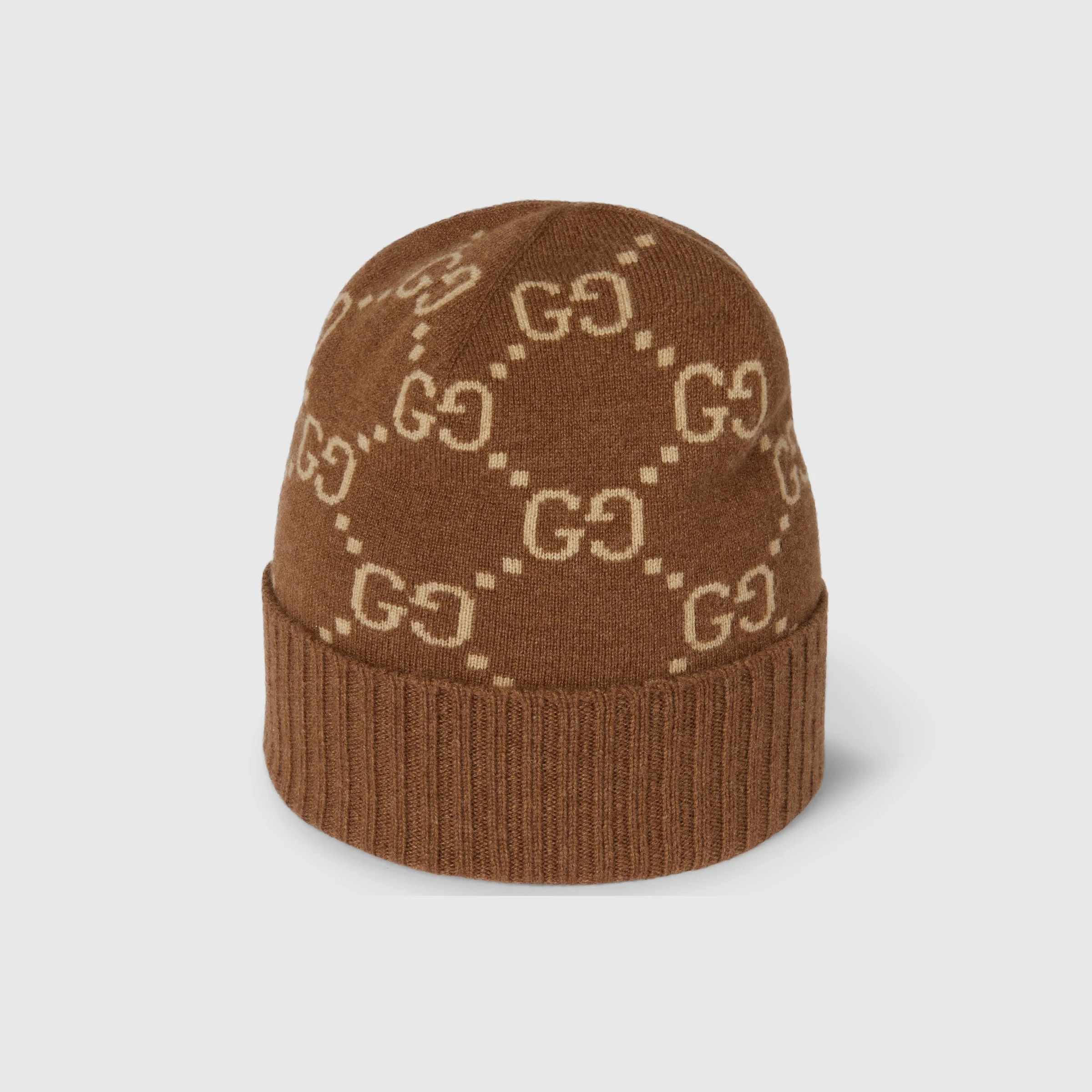 GG cashmere jacquard hat - 1