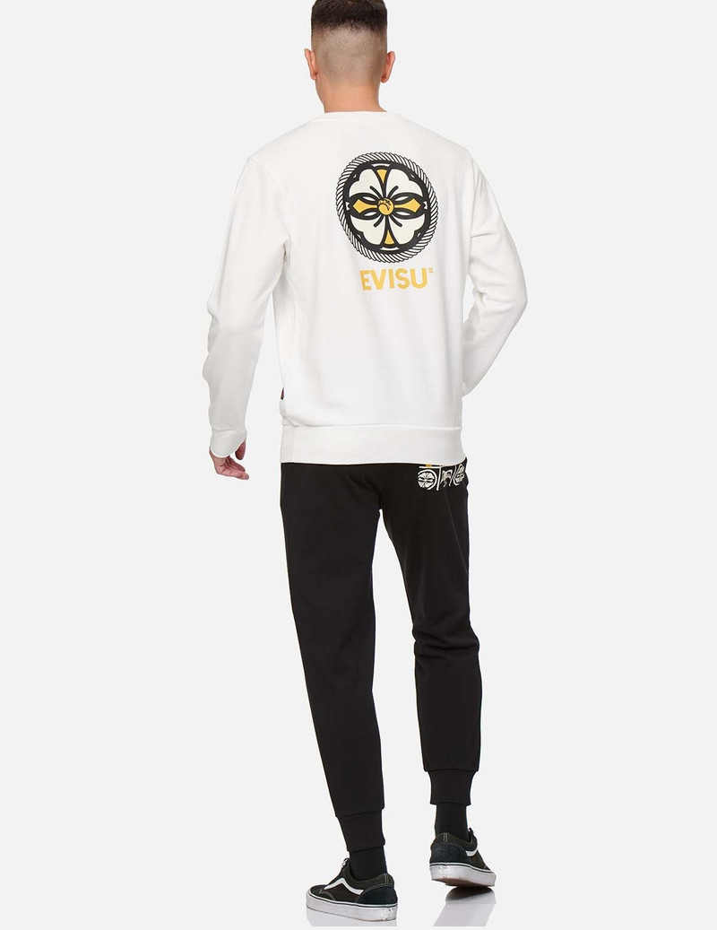 GODHEAD AND KAMON PRINT POCKET SWEATPANTS 5