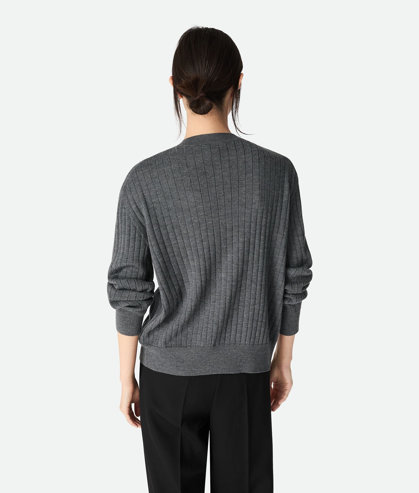 Wool Rib Cardigan - 3
