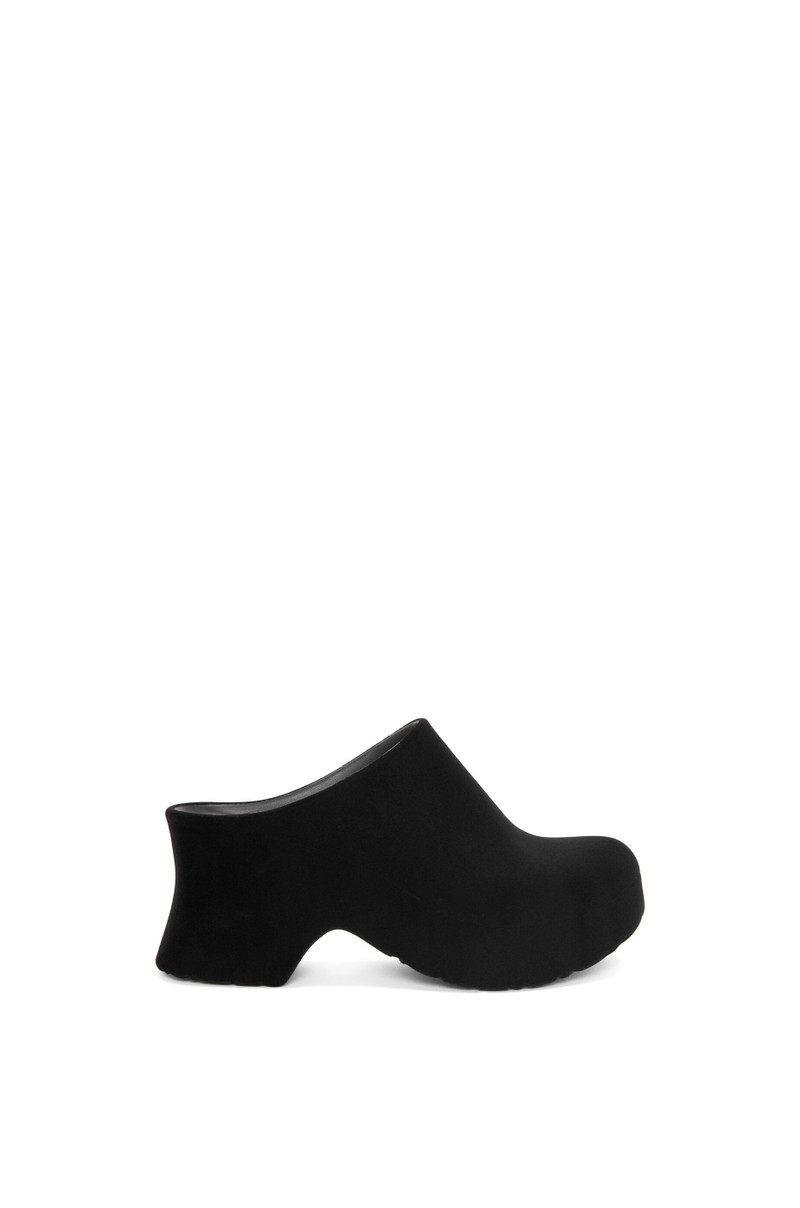 Terra Foam clog in flocked rubber 1