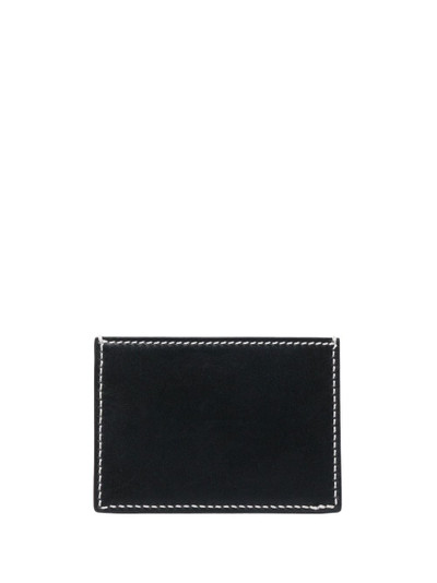 Thom Browne 4-Bar tab leather cardholder outlook