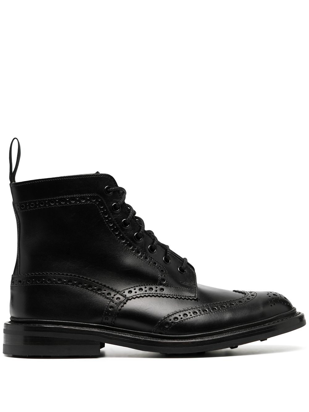 brogue-detail ankle boots - 1