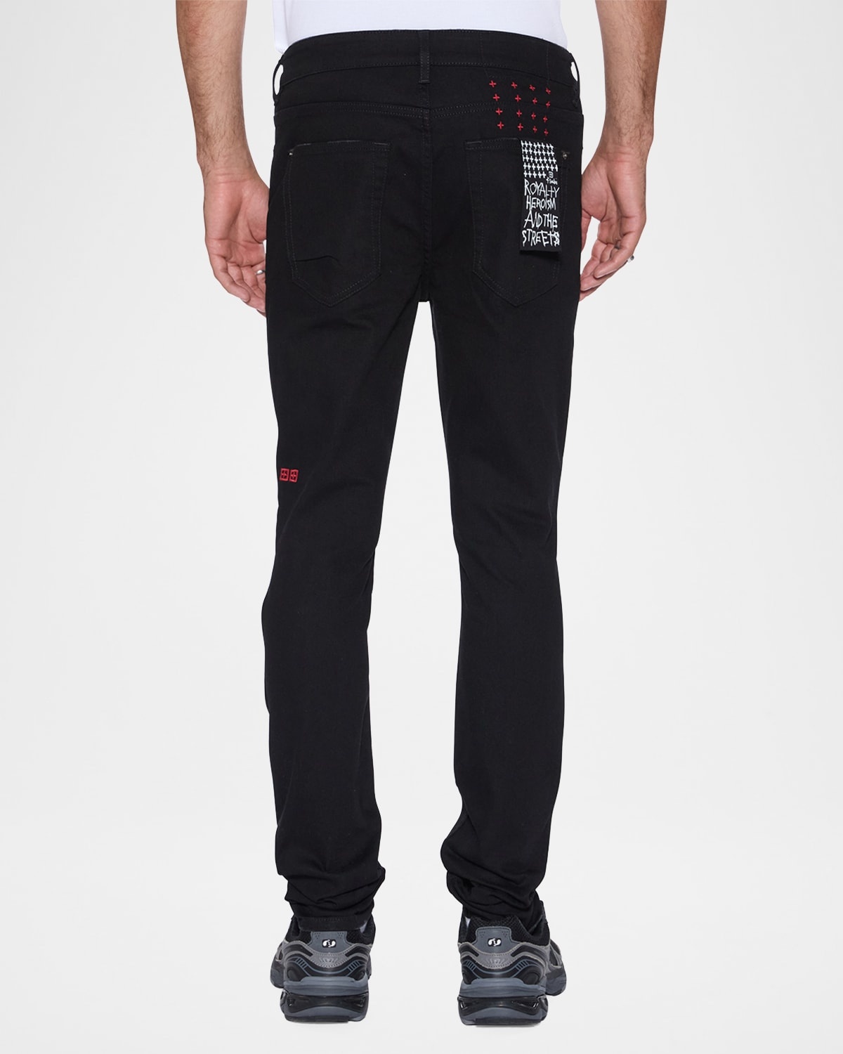 Men's Van Winkle Laid Black Sting Skinny Jeans - 3