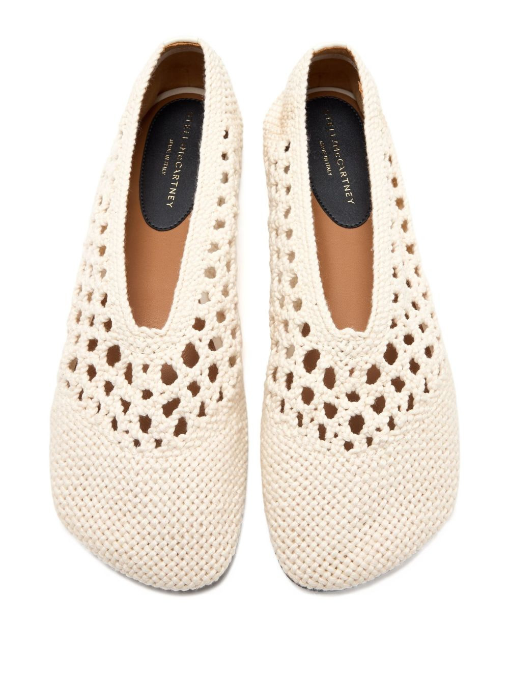 crochet-knit ballet shoes - 3