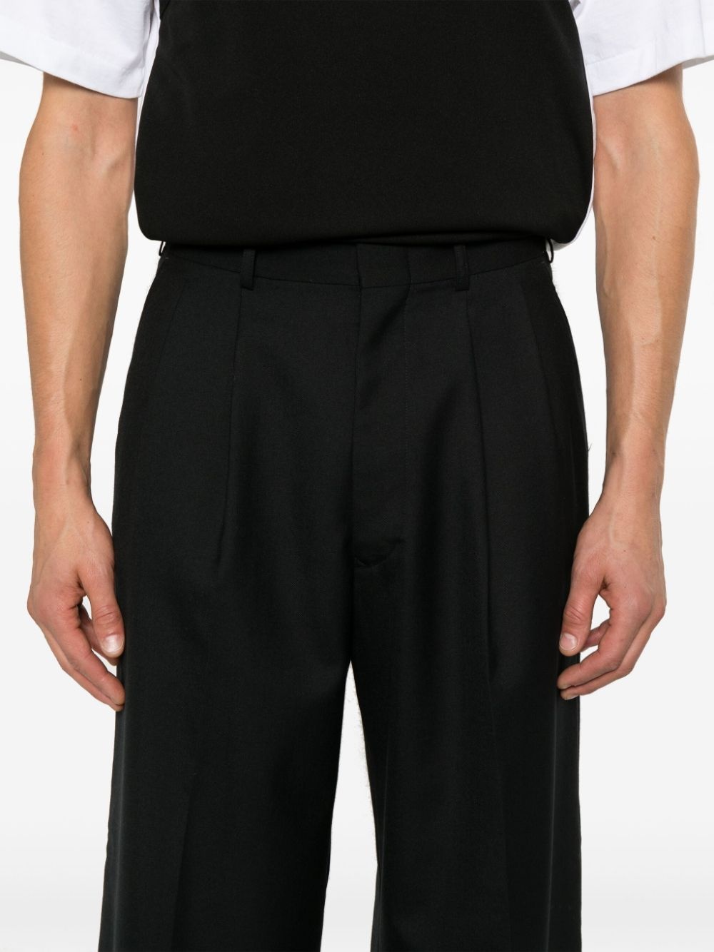 パンツ JUNYA WATANABE Pleated Pants 24aw S Junya Watanabe Pleated Hybrid Trousers – Kronkron IS