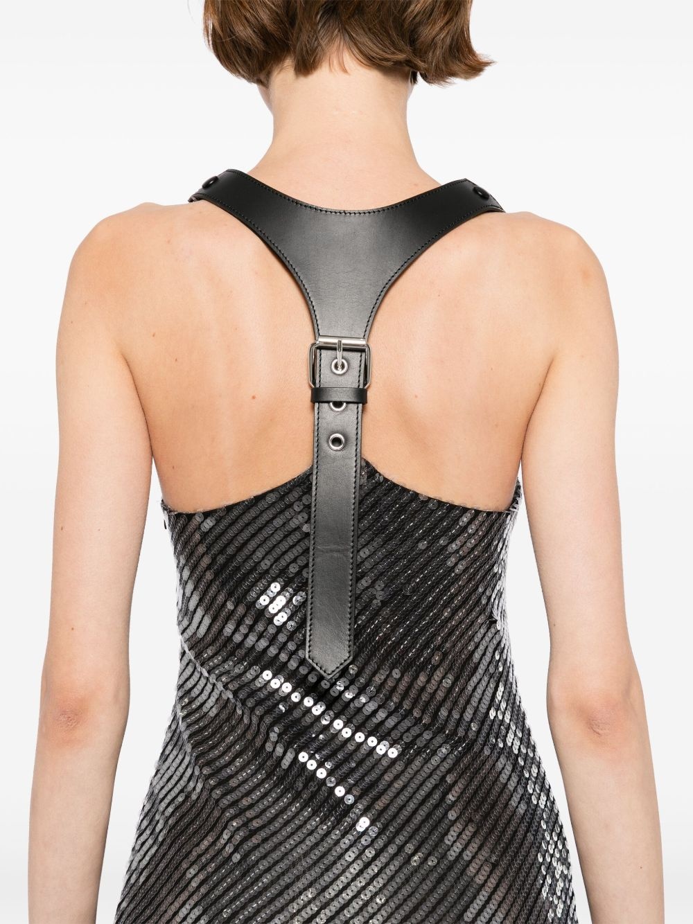 sequin harness dress - 5