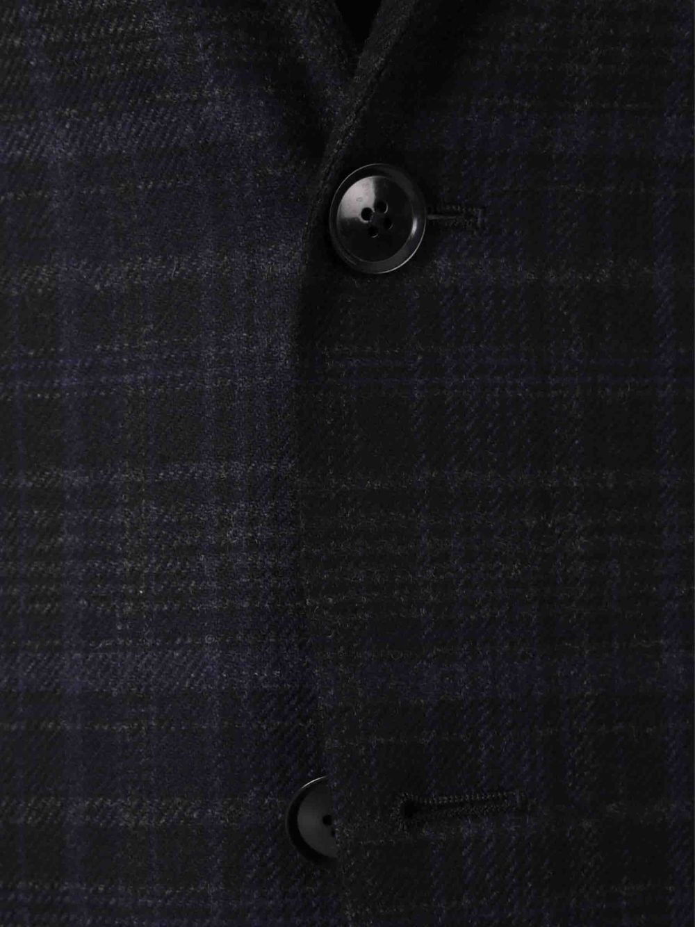 checked wool blazer - 3