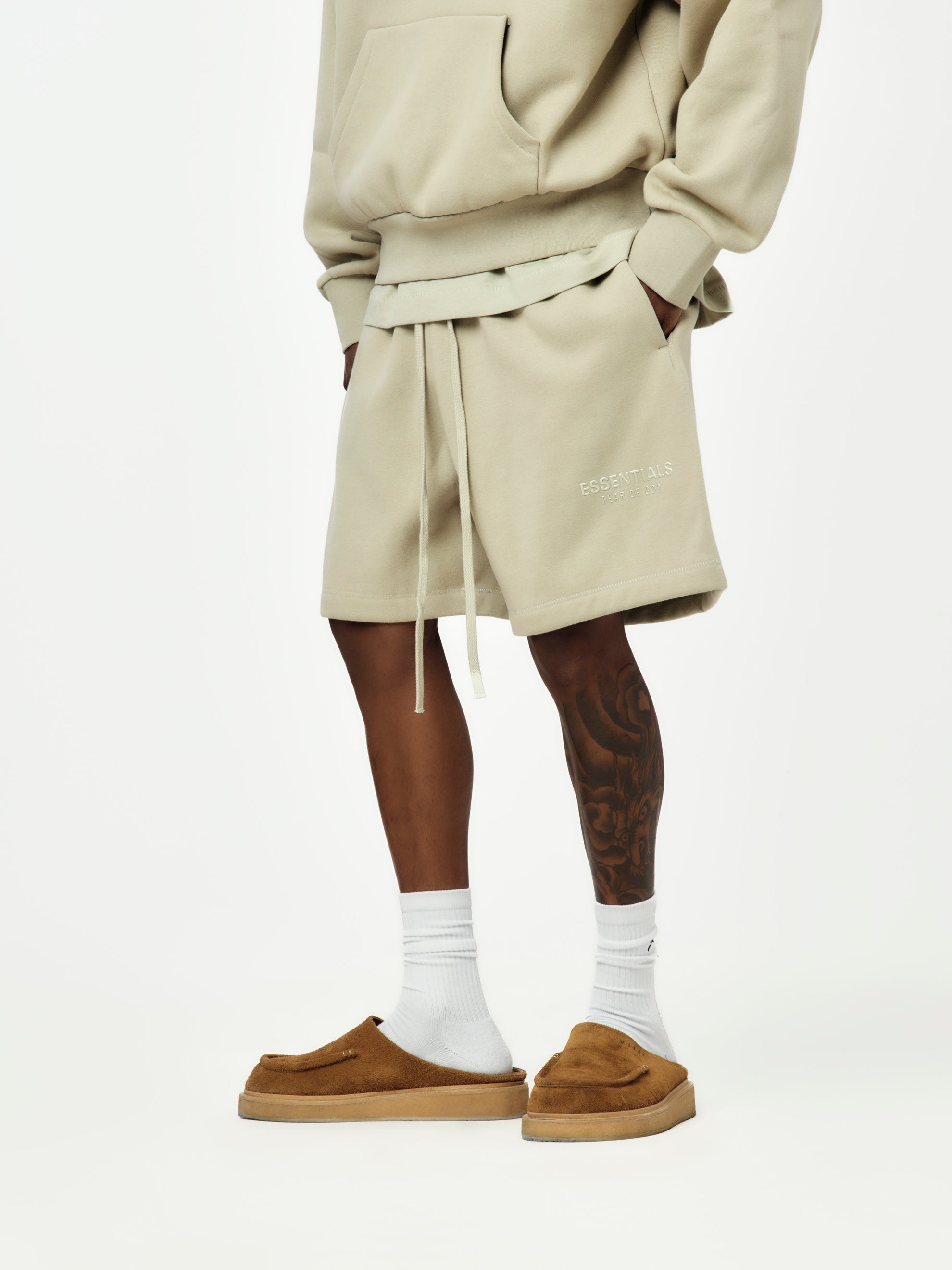 CLASSIC FLEECE SWEATSHORT (ABBEY STONE) - 2