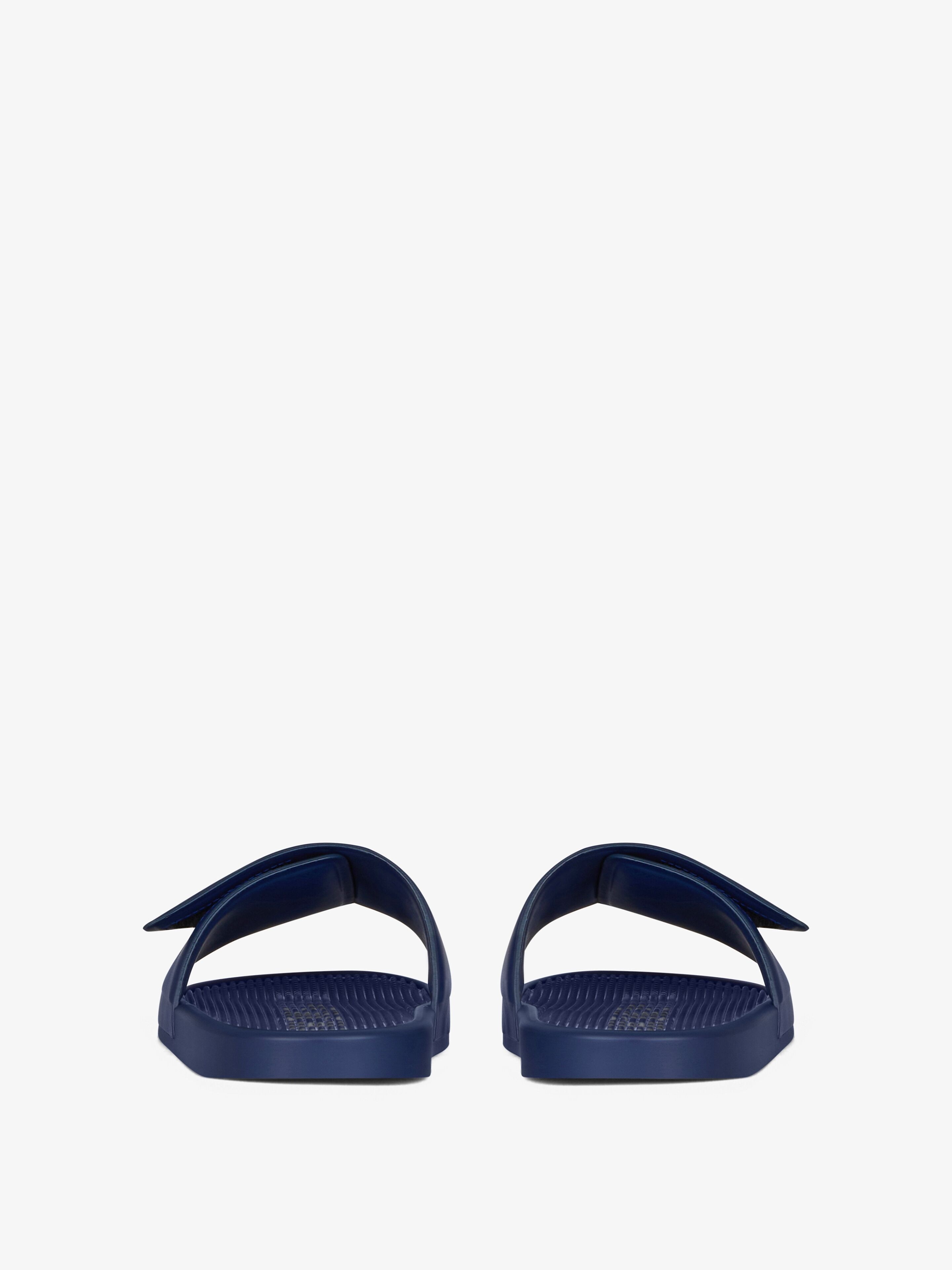 SLIDE FLAT SANDALS IN SYNTHETIC LEATHER - 7