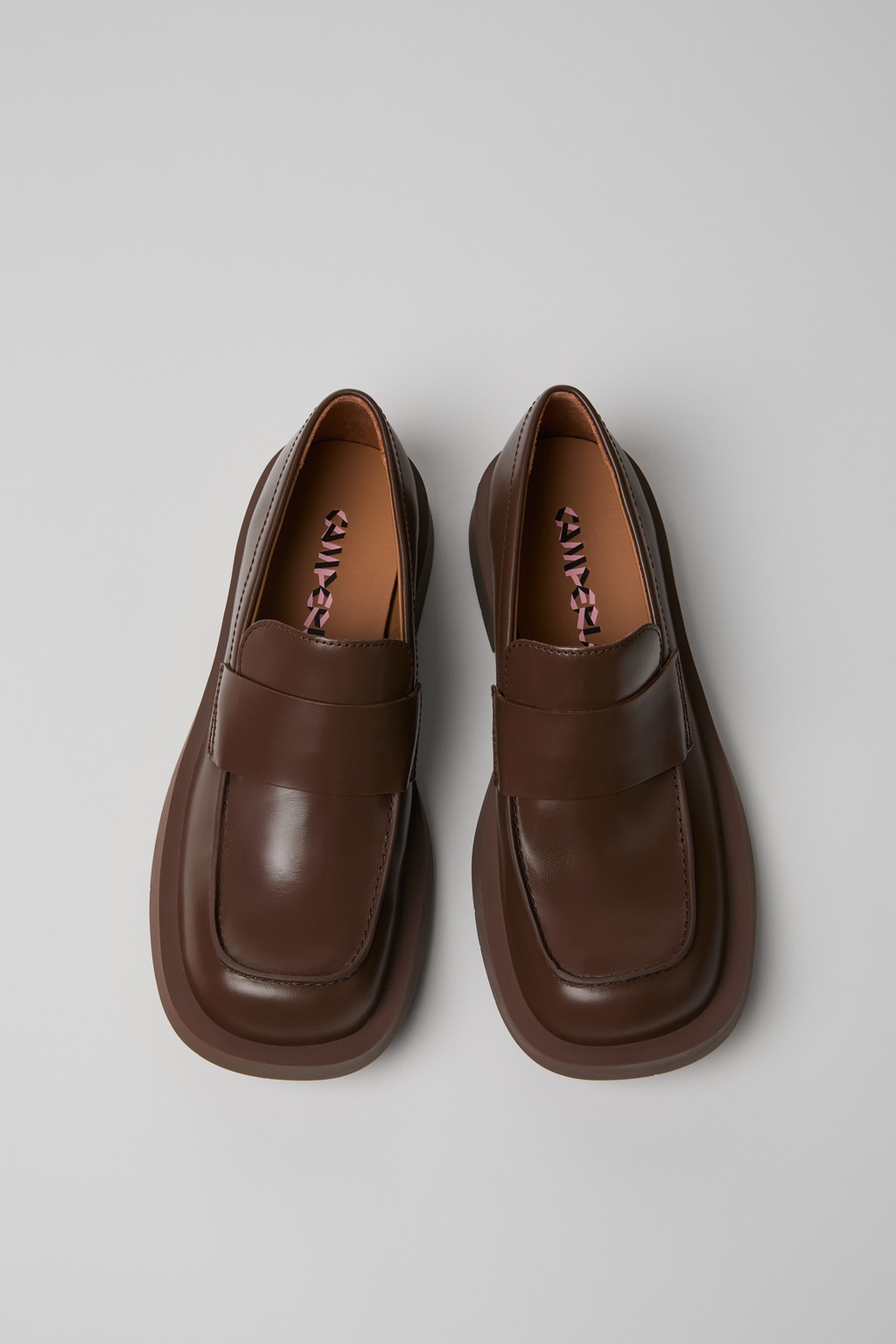 Brown Leather Loafers - 4
