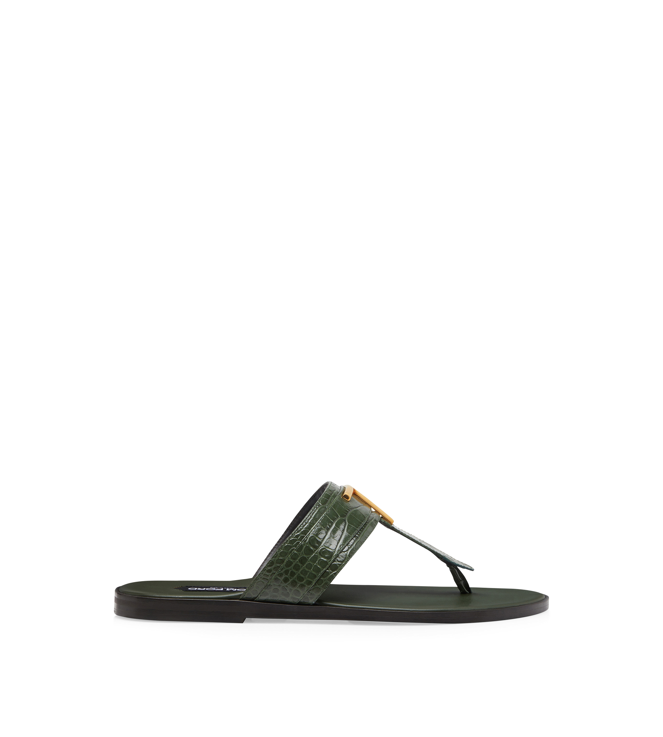 PRINTED CROC BRIGHTON SANDAL - 1