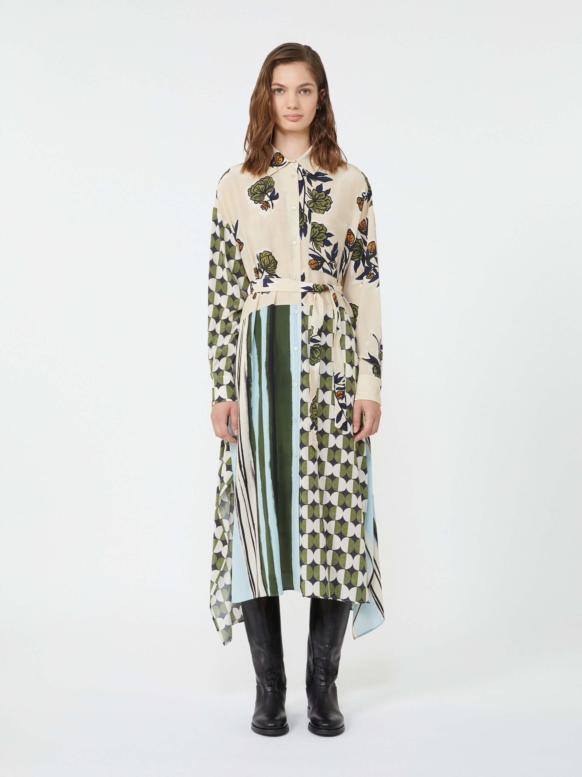 PASSO Silk crêpe de Chine dress - 3
