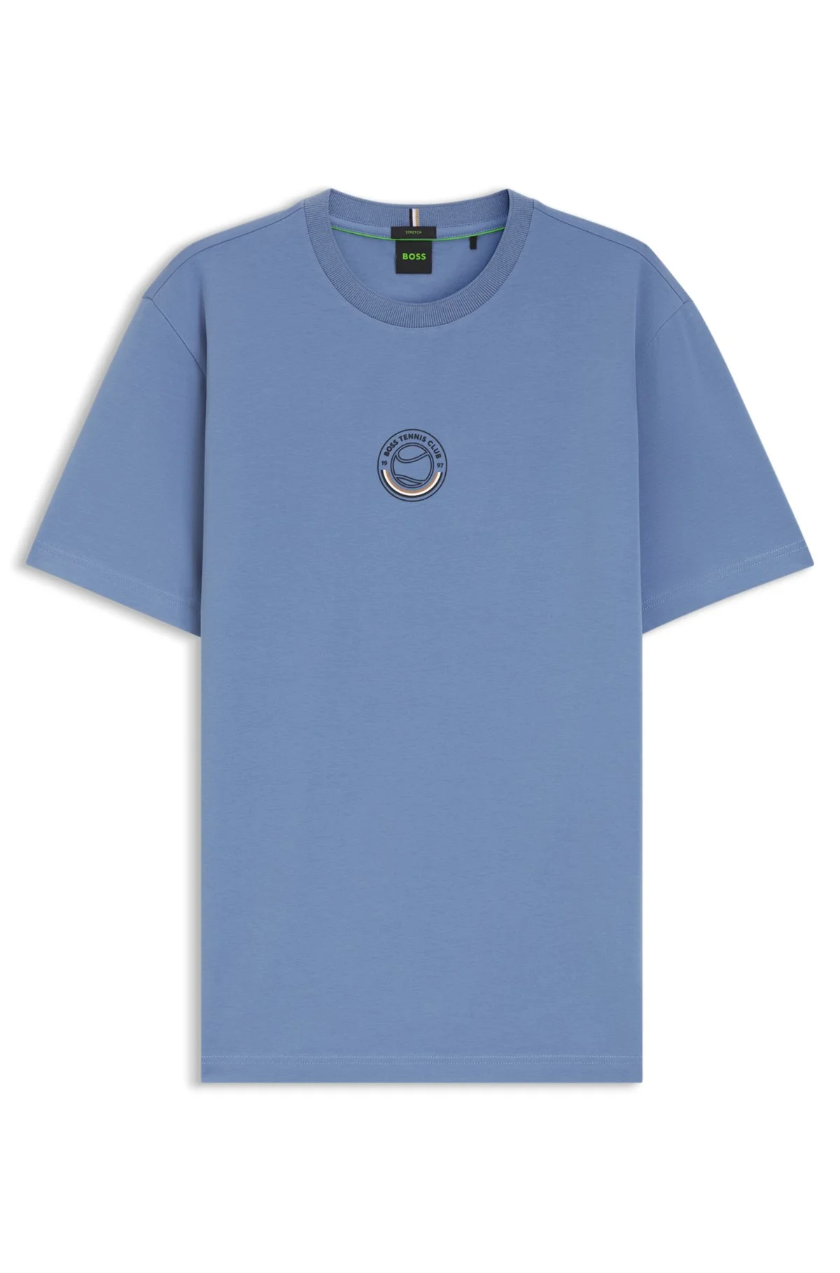 STRETCH-COTTON T-SHIRT WITH TENNIS ARTWORK - 1