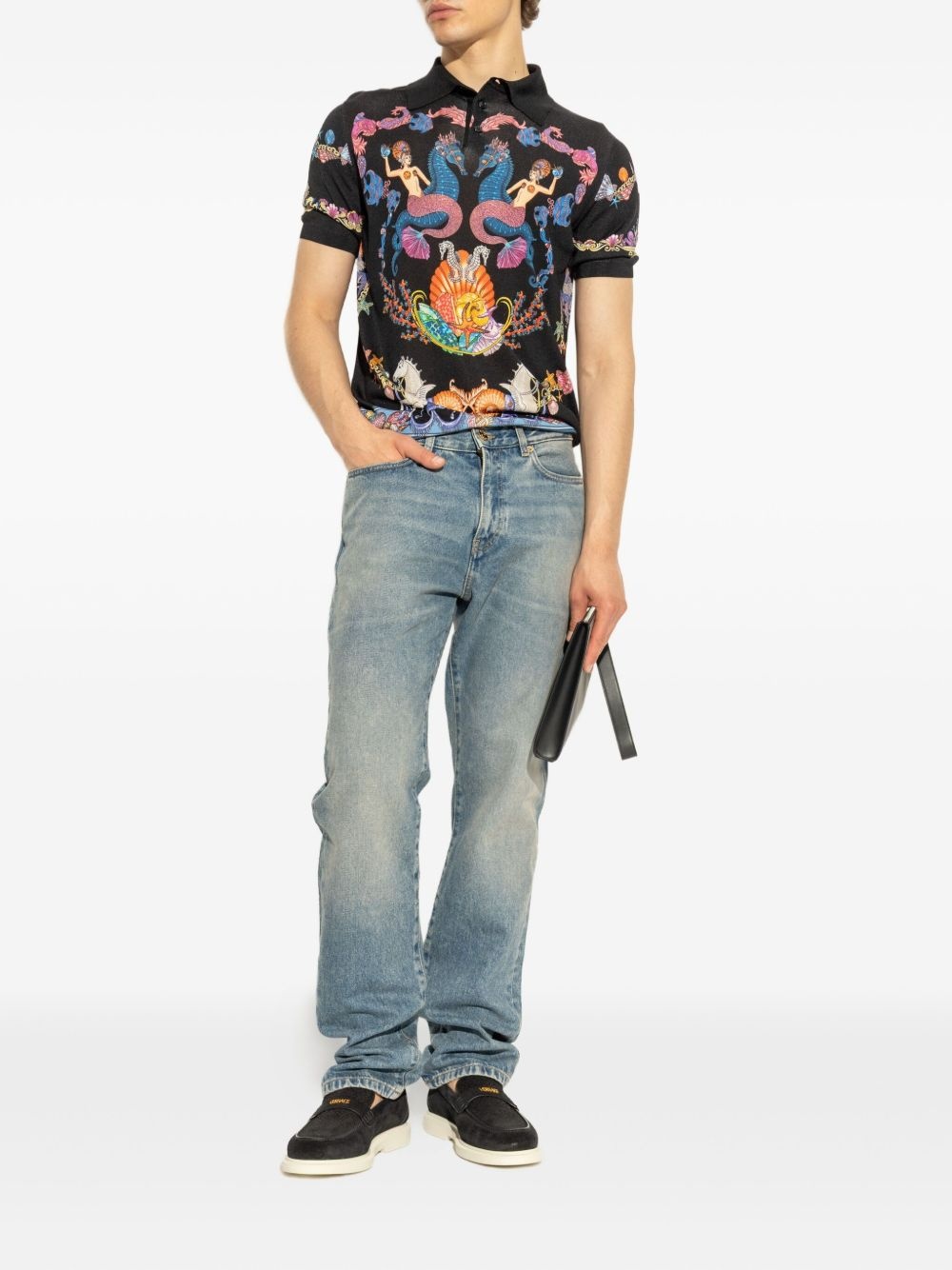 Coral Theatre knit polo shirt - 2