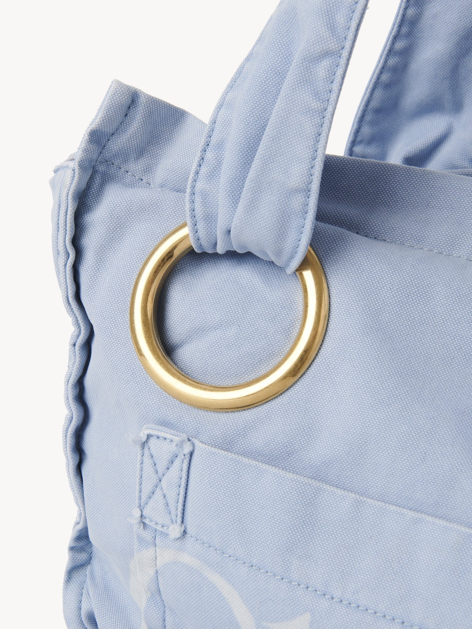 CHLOÉ PLAGE TOTE BAG IN COTTON - 6