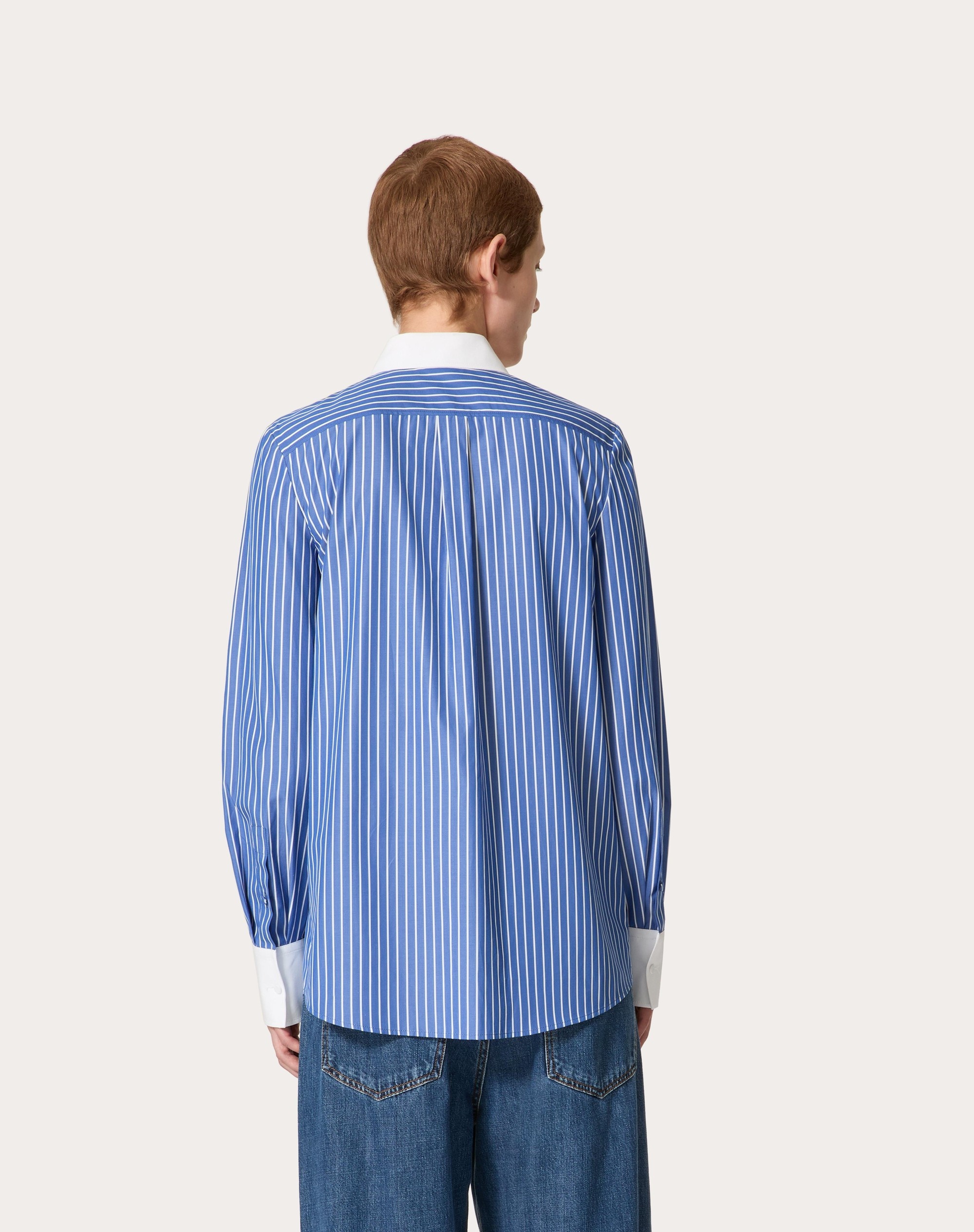 EMBROIDERED CONTRAILS POPELINE SHIRT - 4