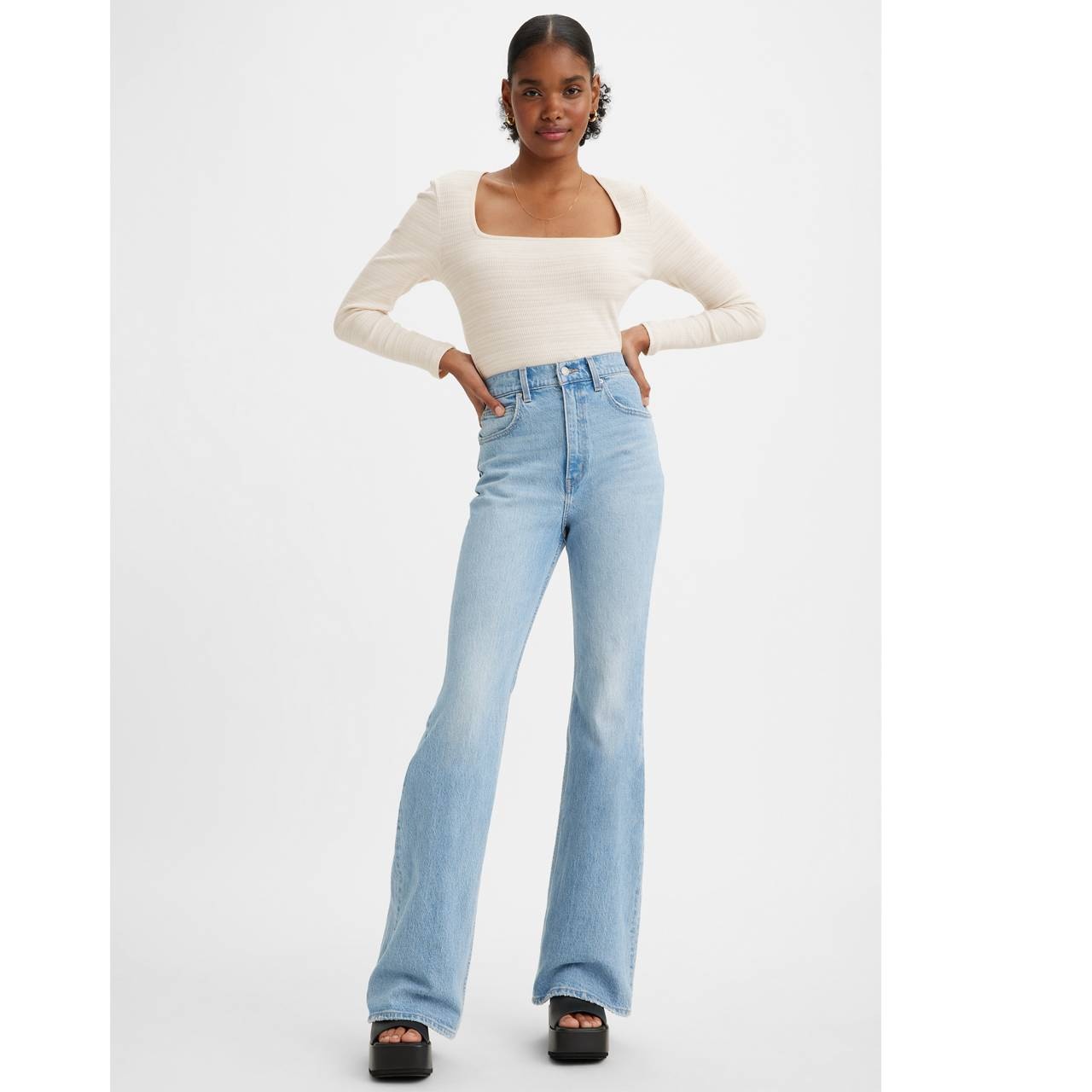 70'S HIGH FLARE WOMEN'S JEANS - 3