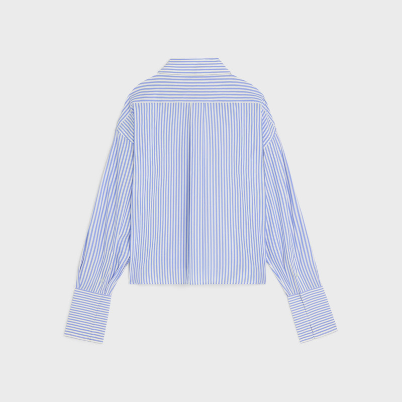 CELINE cropped shirt IN striped cotton poplin outlook