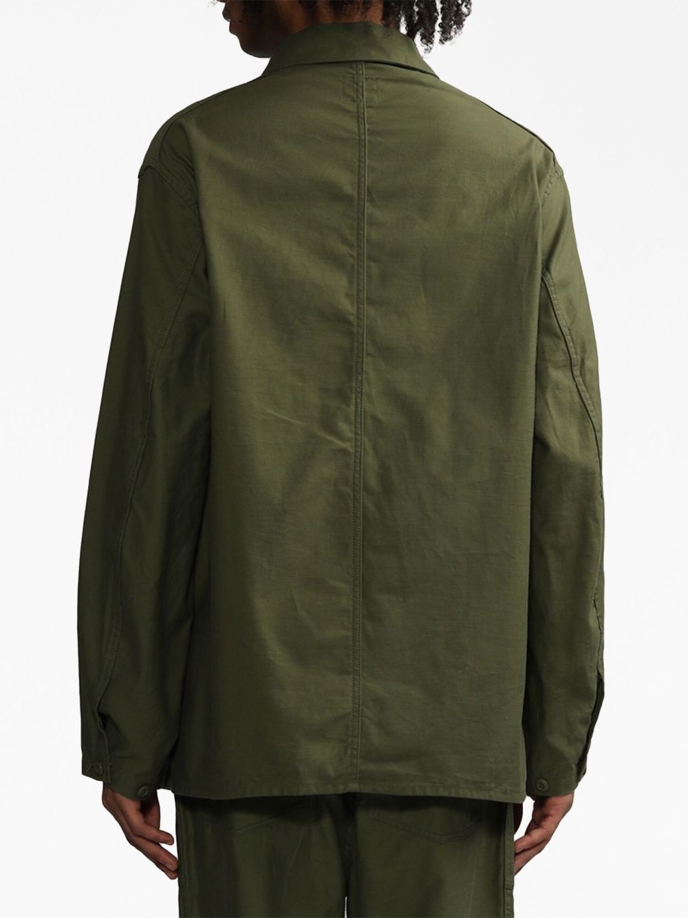 embroidered cotton shirt jacket - 4