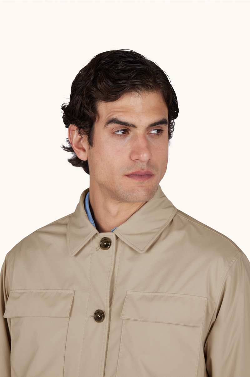 REVERSIBLE OVERSHIRT IN CASHMERE AND TECHNICAL FABRIC 6