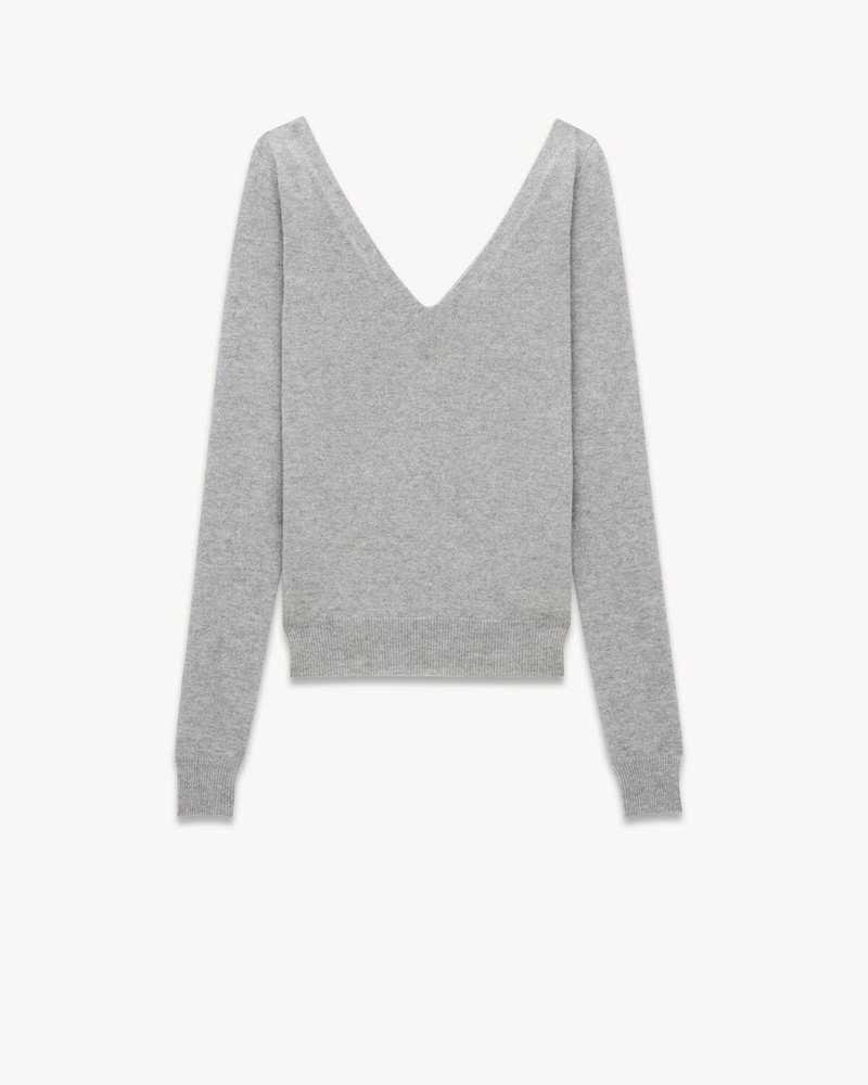 SAINT LAURENT V-NECK SWEATER IN CASHMERE outlook